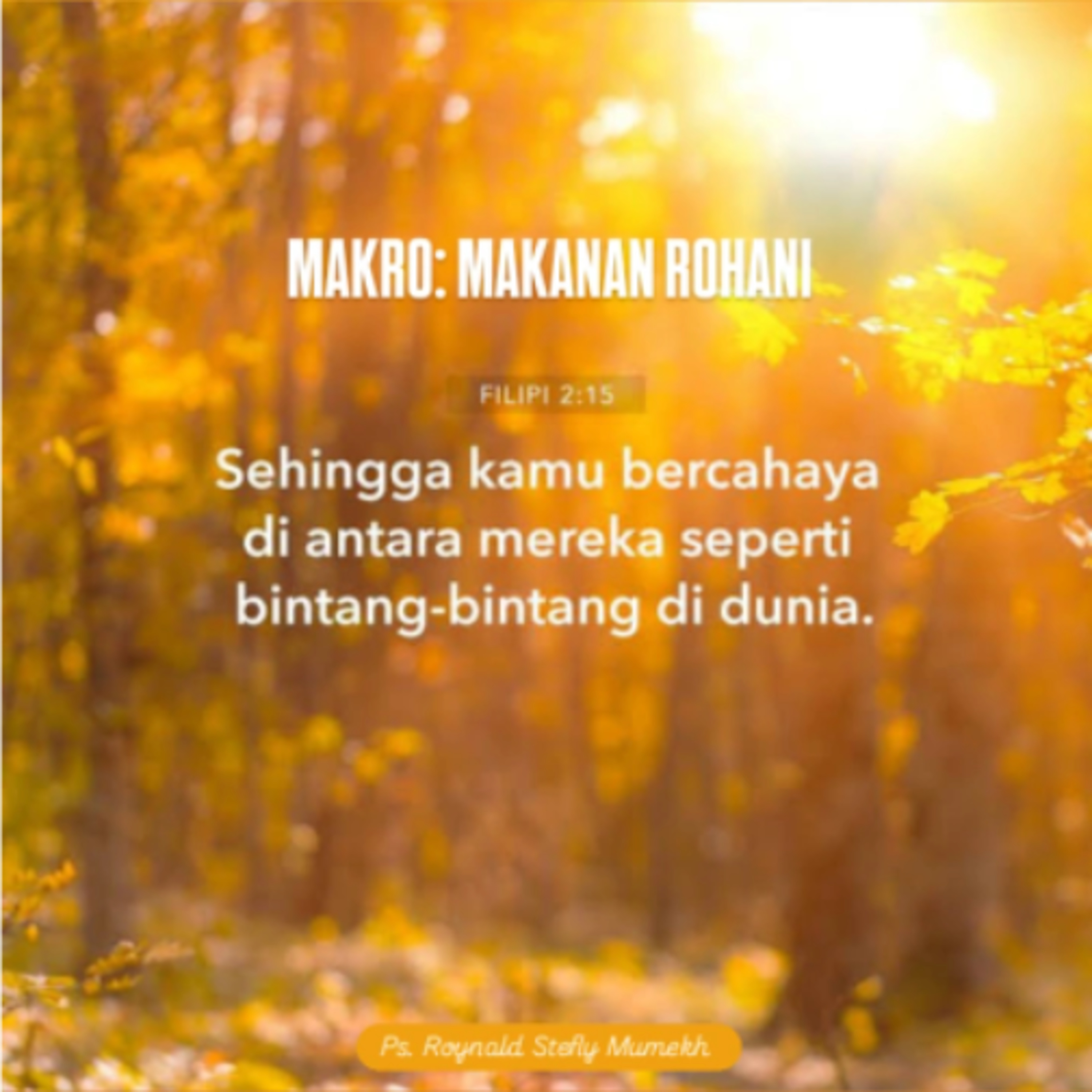 MAKRO: MAKANAN ROHANI, 6 Juli 2026 | Tema: Shine Like Stars | Nas: Filipi 2:12-18 episode artwork