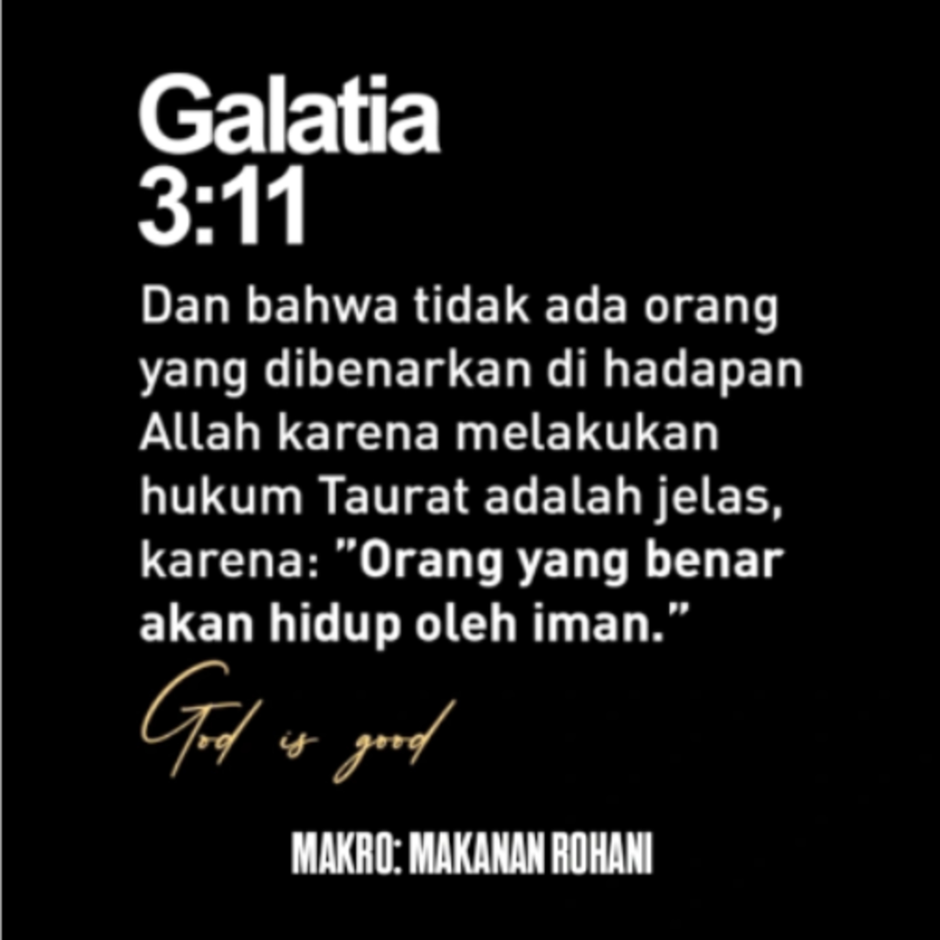 MAKRO: MAKANAN ROHANI, 15 Juli 2026 | Tema: Hidup oleh Iman | Nas: Galatia 3:1-14 episode artwork