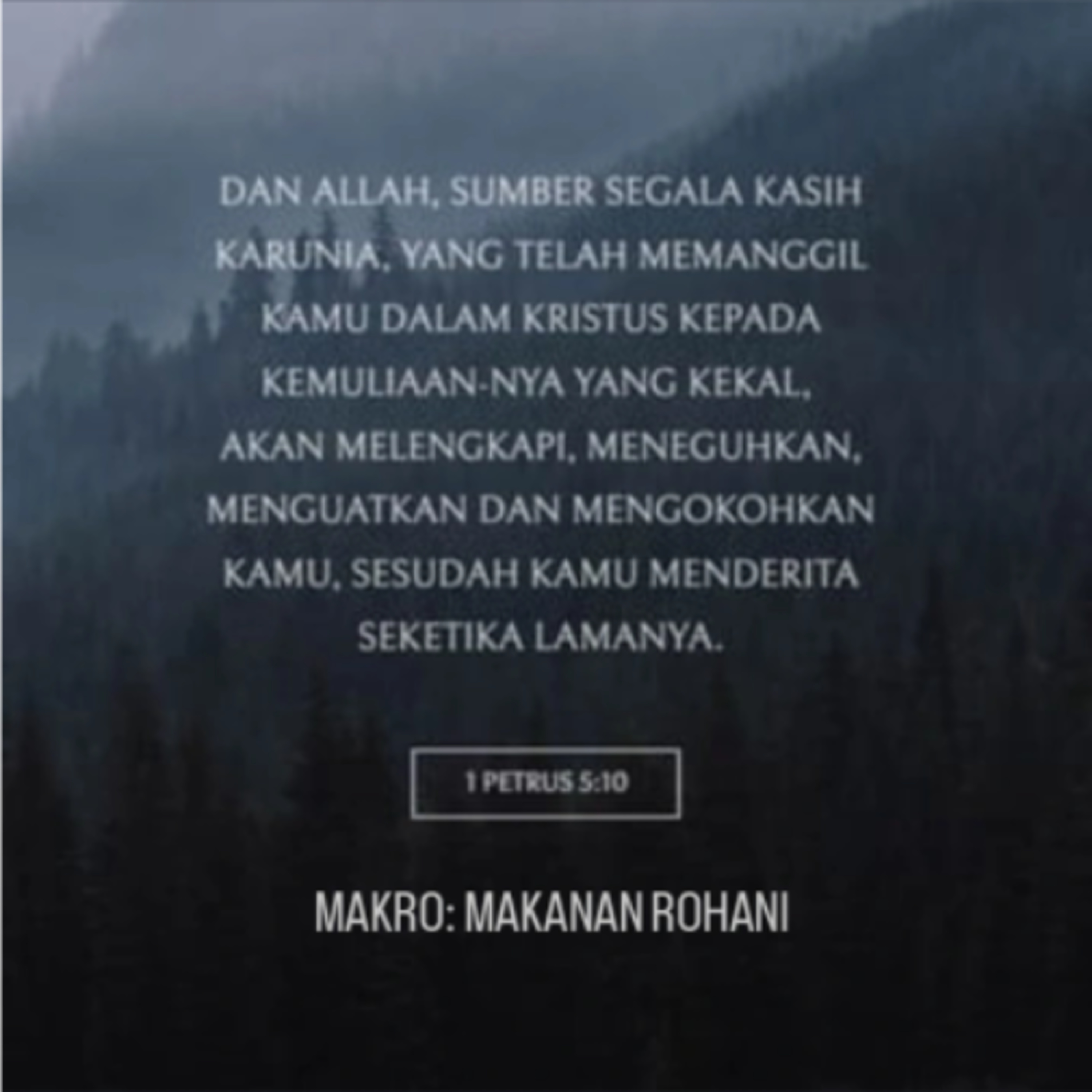 MAKRO: MAKANAN ROHANI, 31 Juli 2026 | Tema: Sumber Kasih Karunia | Nas: 1 Petrus 5:10 episode artwork