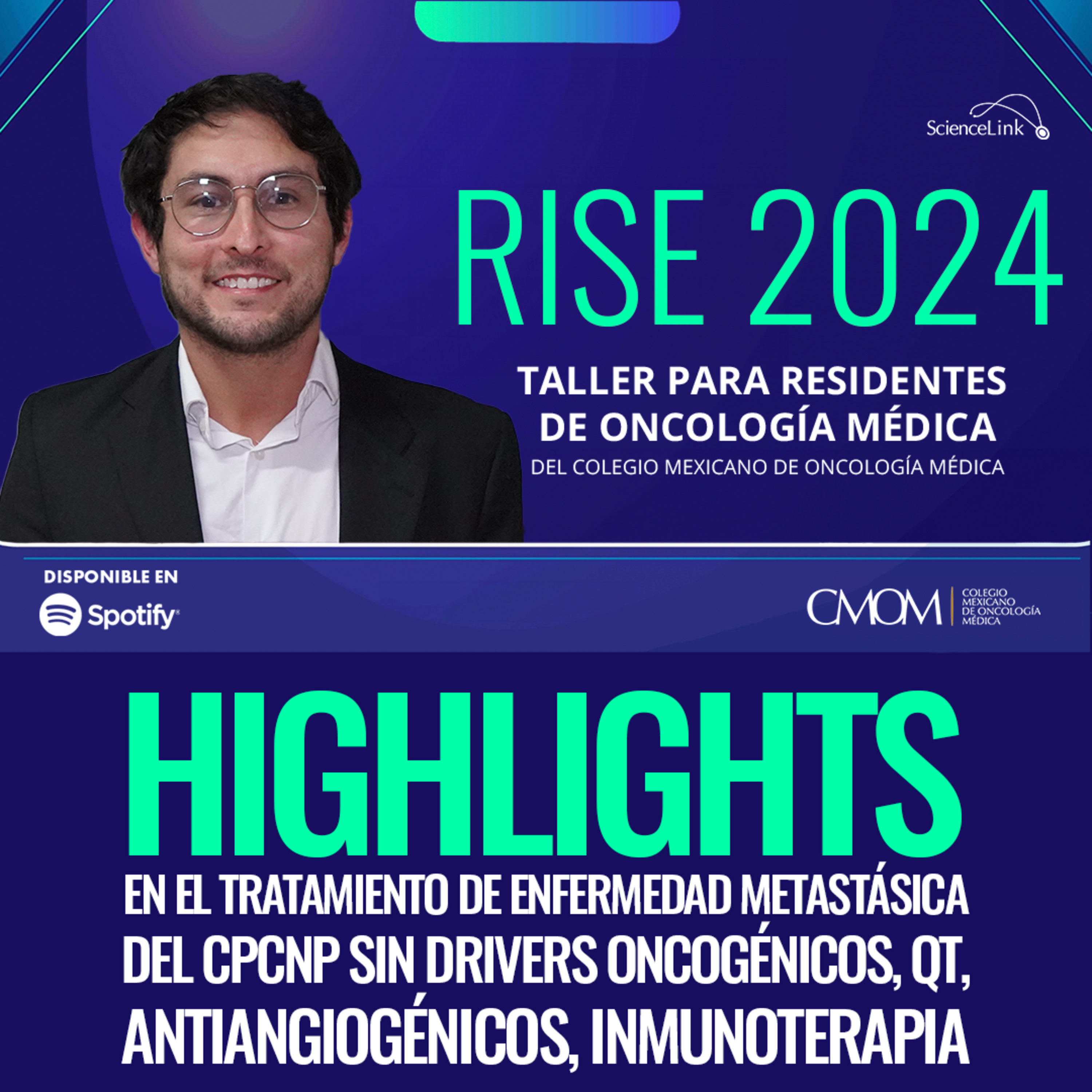 RISE 2024: highlights en el tratamiento de enfermedad metastásica del CPCNP sin drivers oncogénicos, QT, antiangiogénicos, inmunoterapia episode artwork