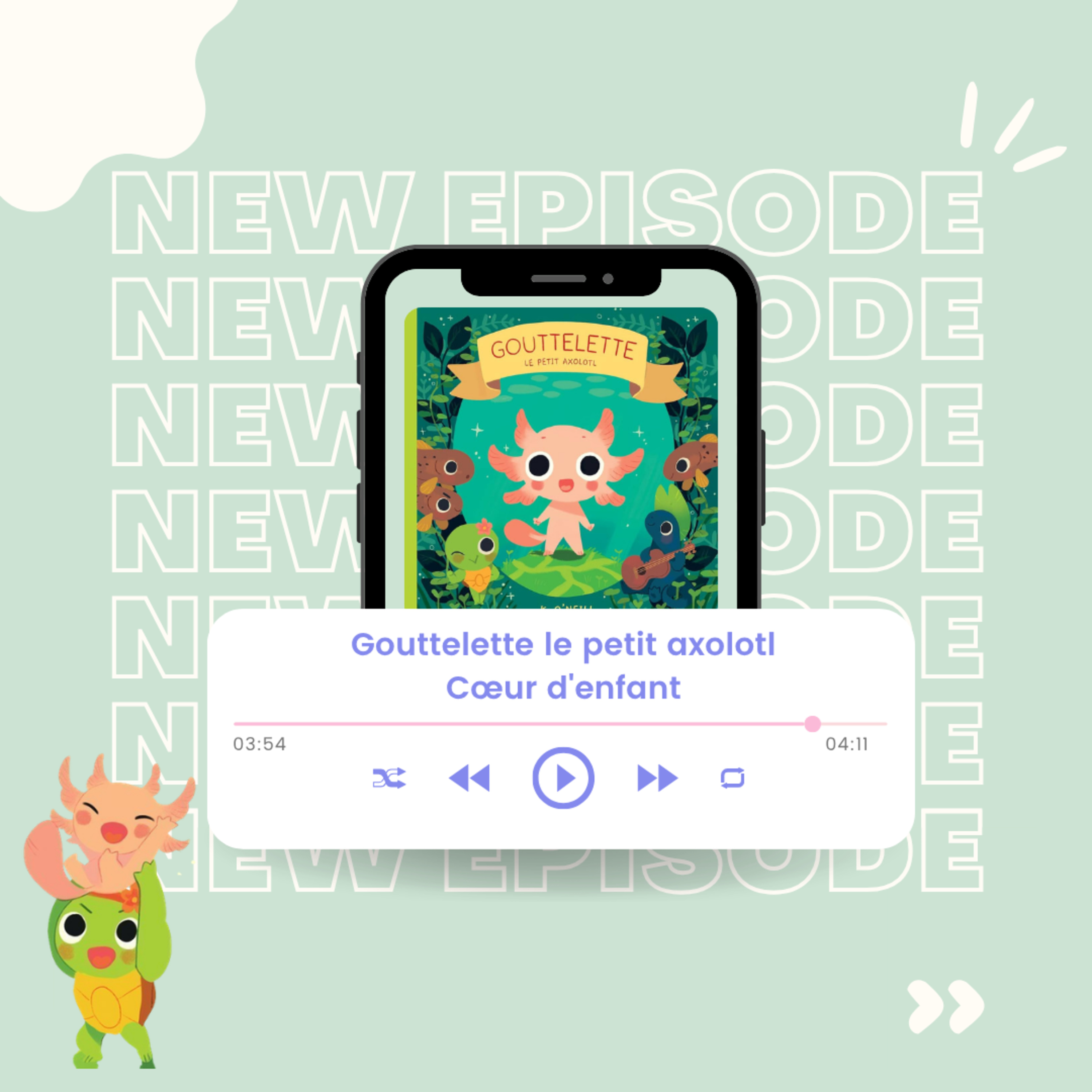 Gouttelette: Le petit axolotl