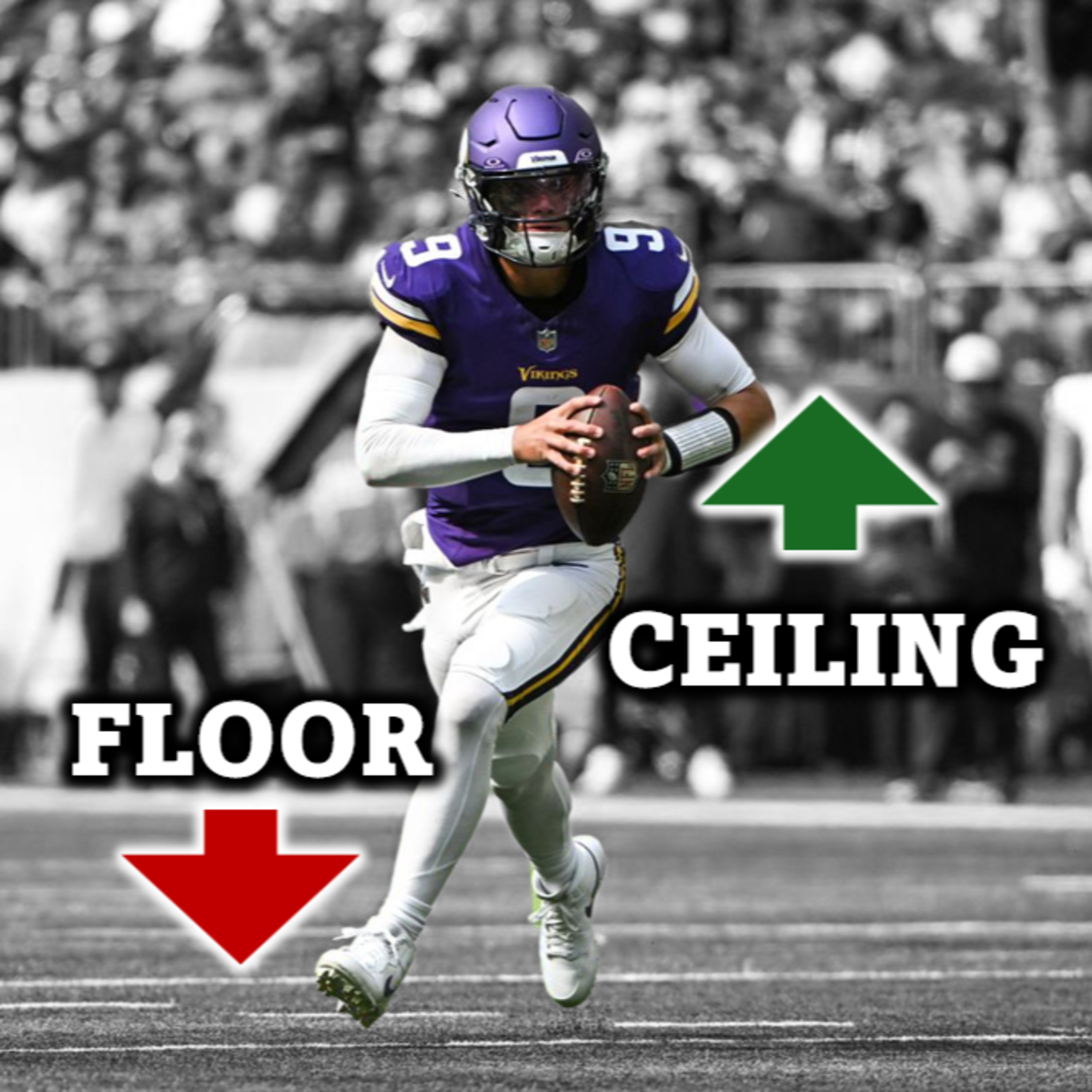 Could JJ McCarthy be a top 10 QB? NFL quarterback rankings episode artwork