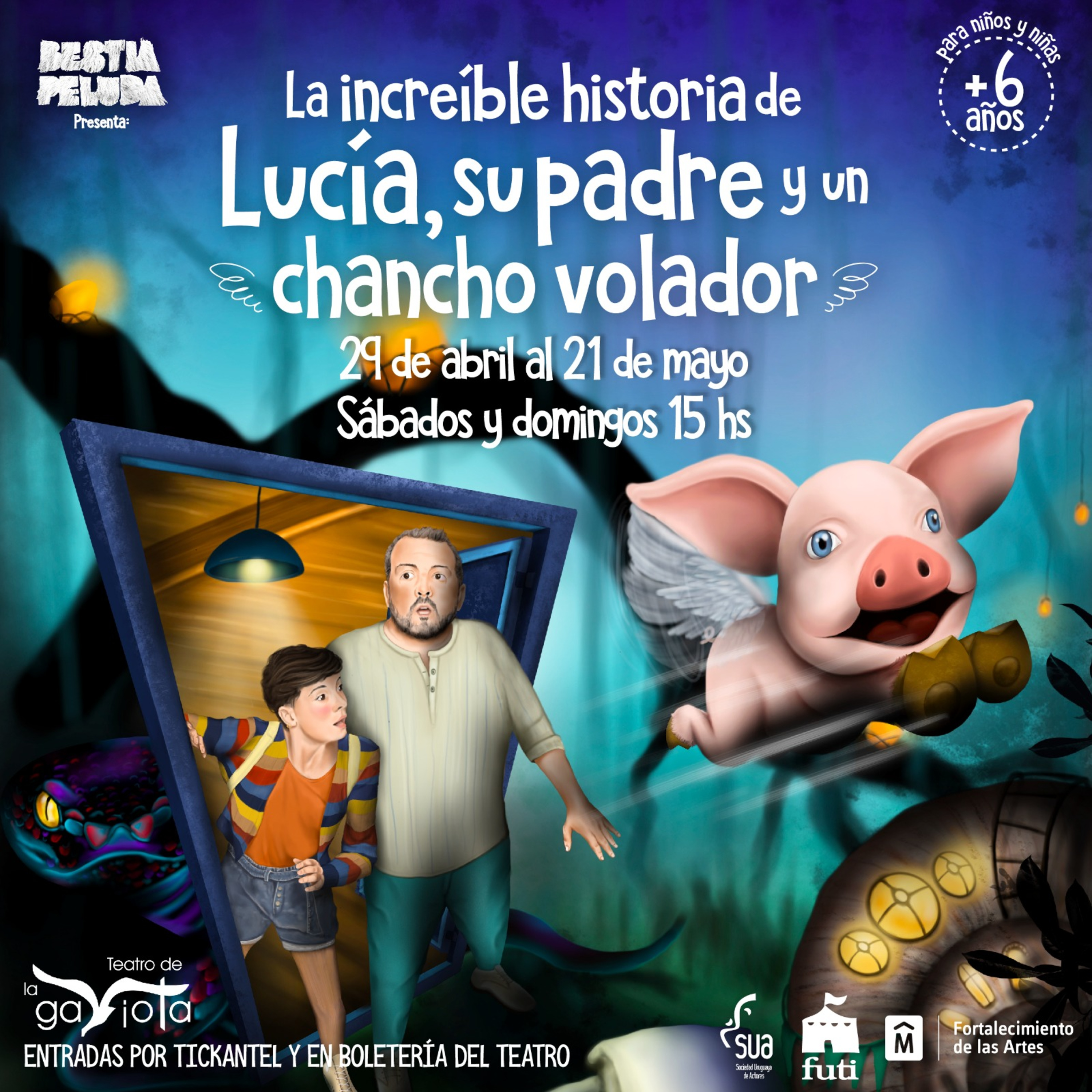 "La increíble historia de Lucía, su padre y un chancho volador"  episode artwork