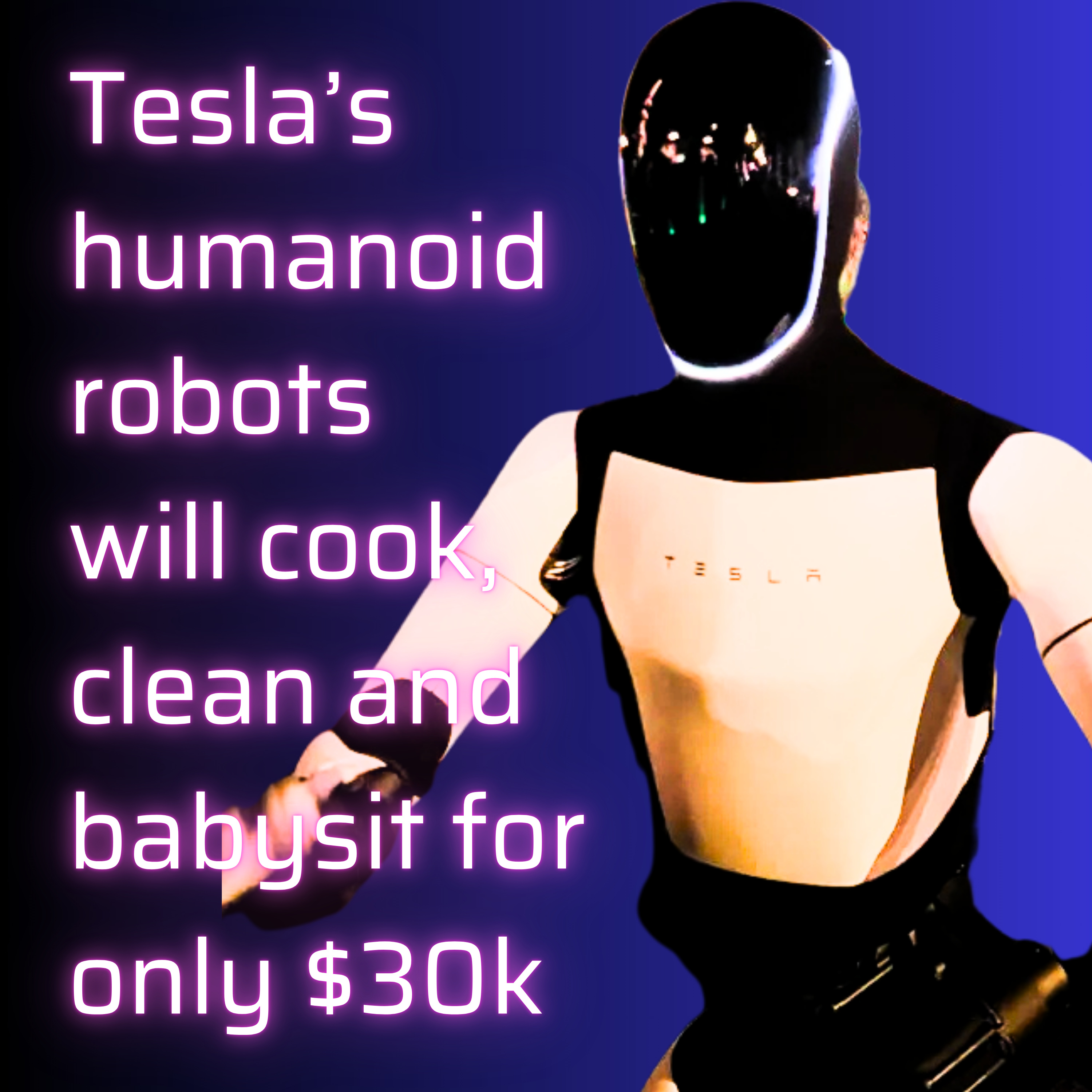 Tesla’s humanoid robots will babysit your kids, clean your house and keep you company only for only $30k