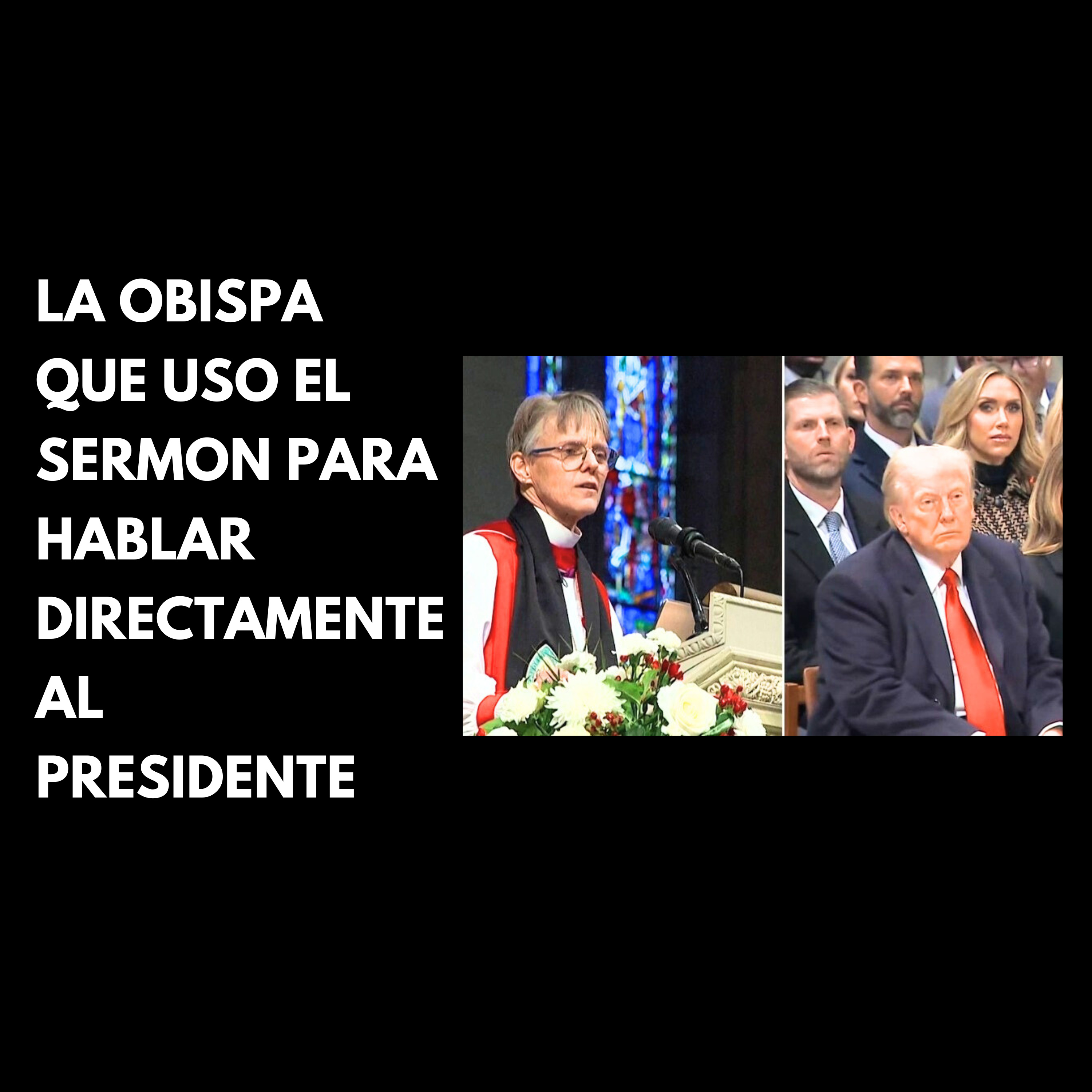 La obispa que uso el sermon para hablarle al presidente #obispamariannebudde #cristianos