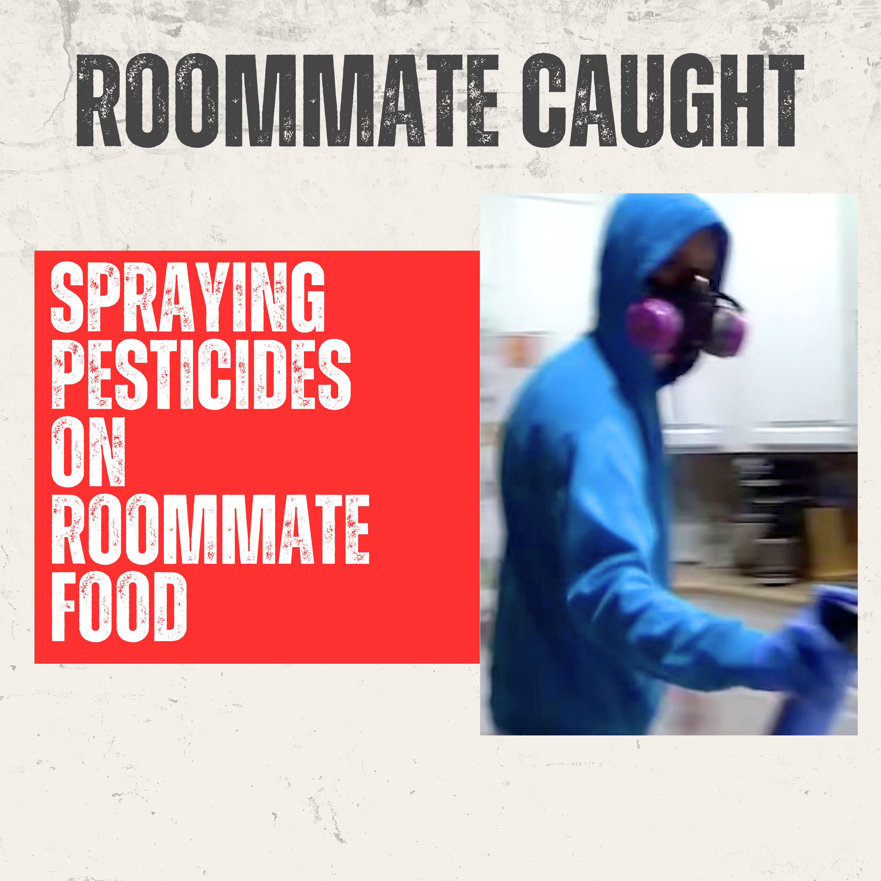 Indoor surveillance camera video shows roommate spraying pesticides on couples food while they were not home
