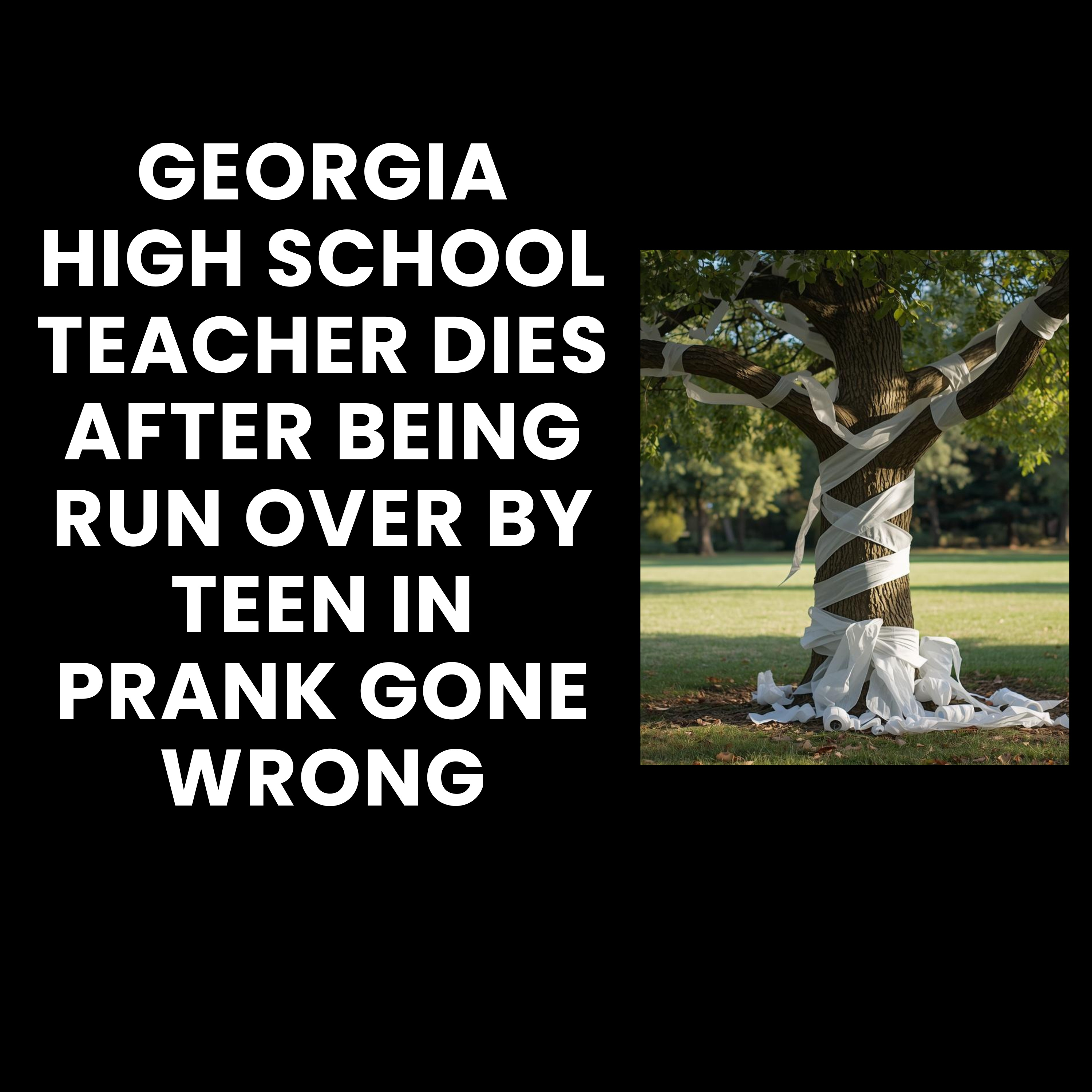 Georgia high school teacher dies after being run over by teen in prank gone wrong