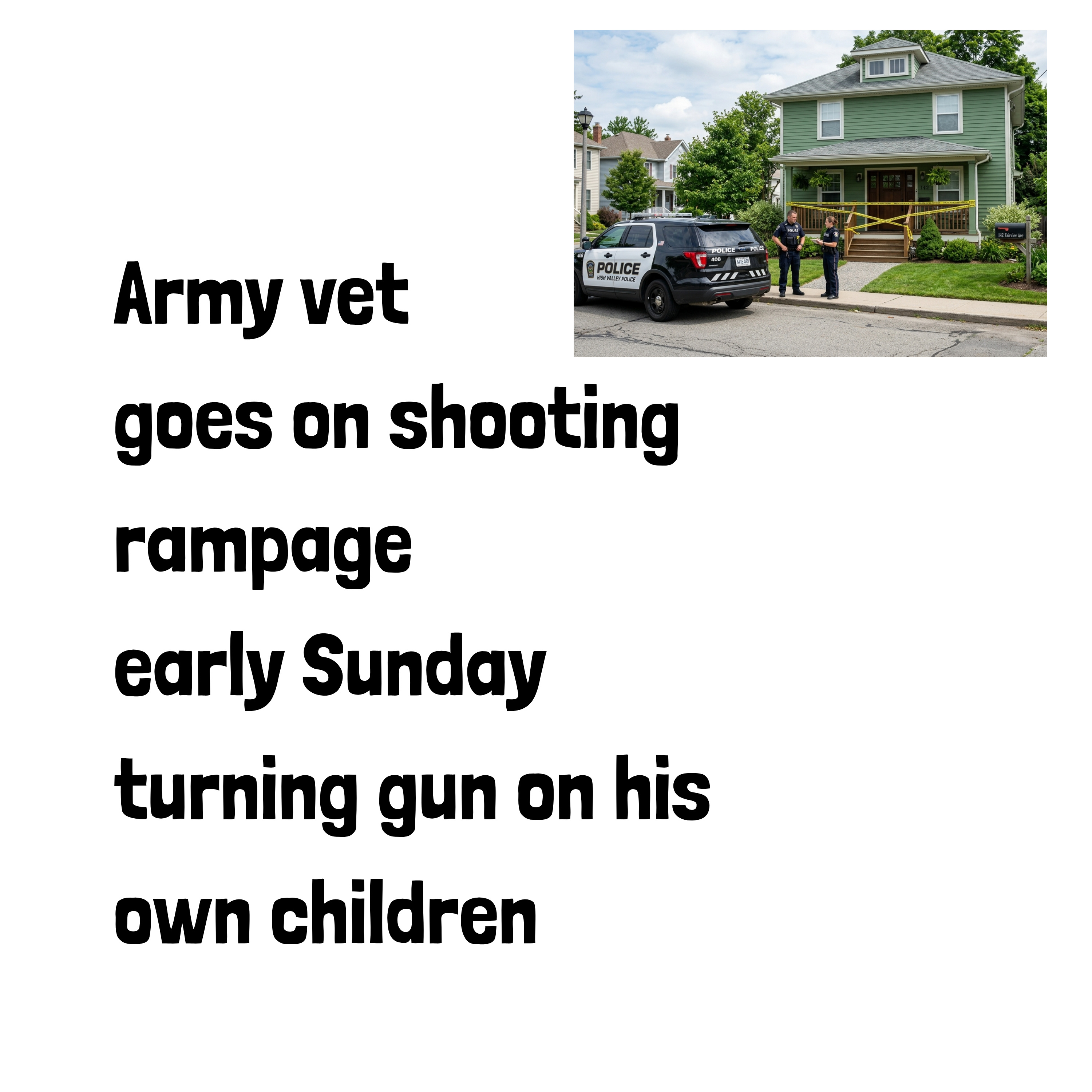 Father turn gun on his children in Louisiana early on Sunday