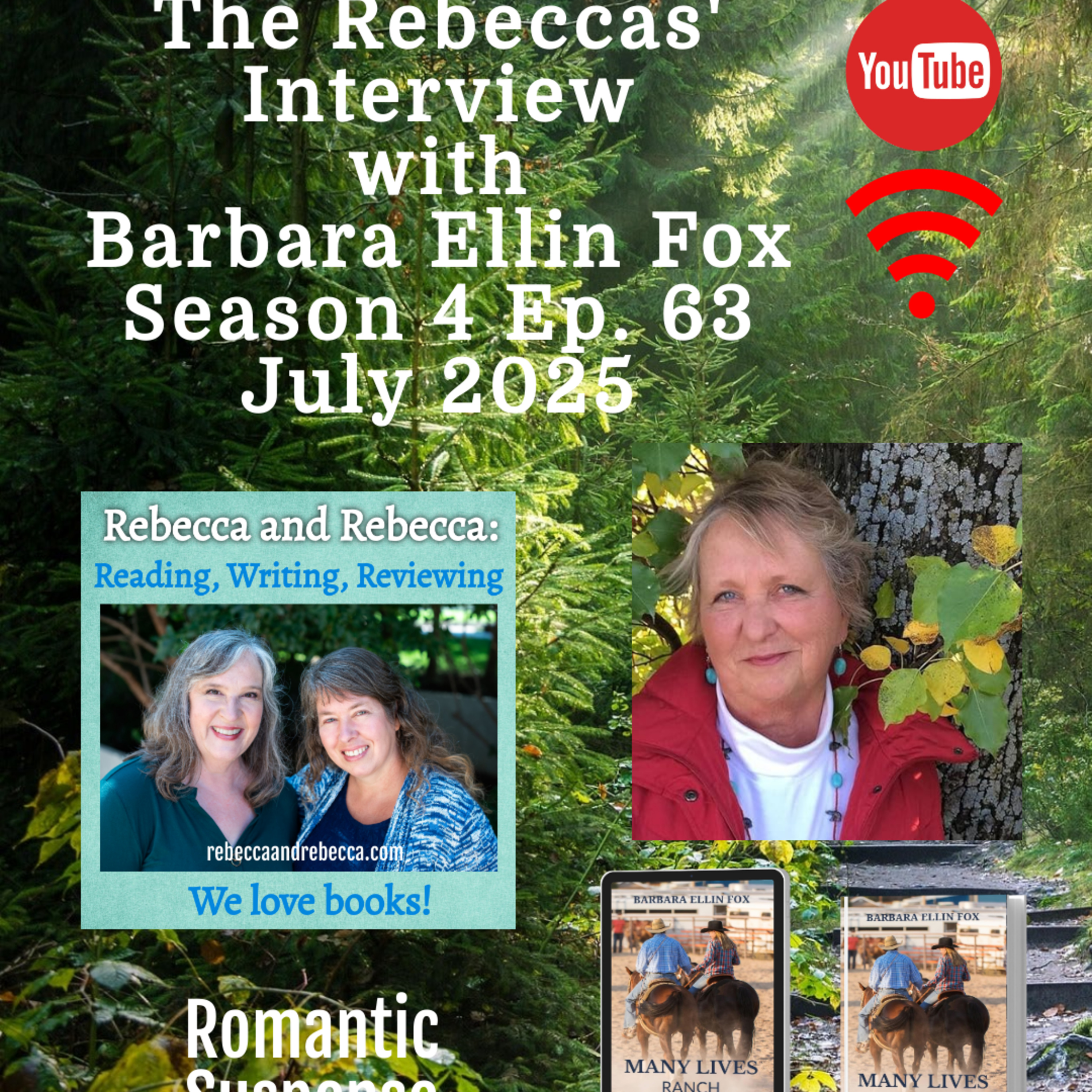 Ep. 64 Interview with Barbara Ellin Fox, author of Many Lives Ranch episode artwork