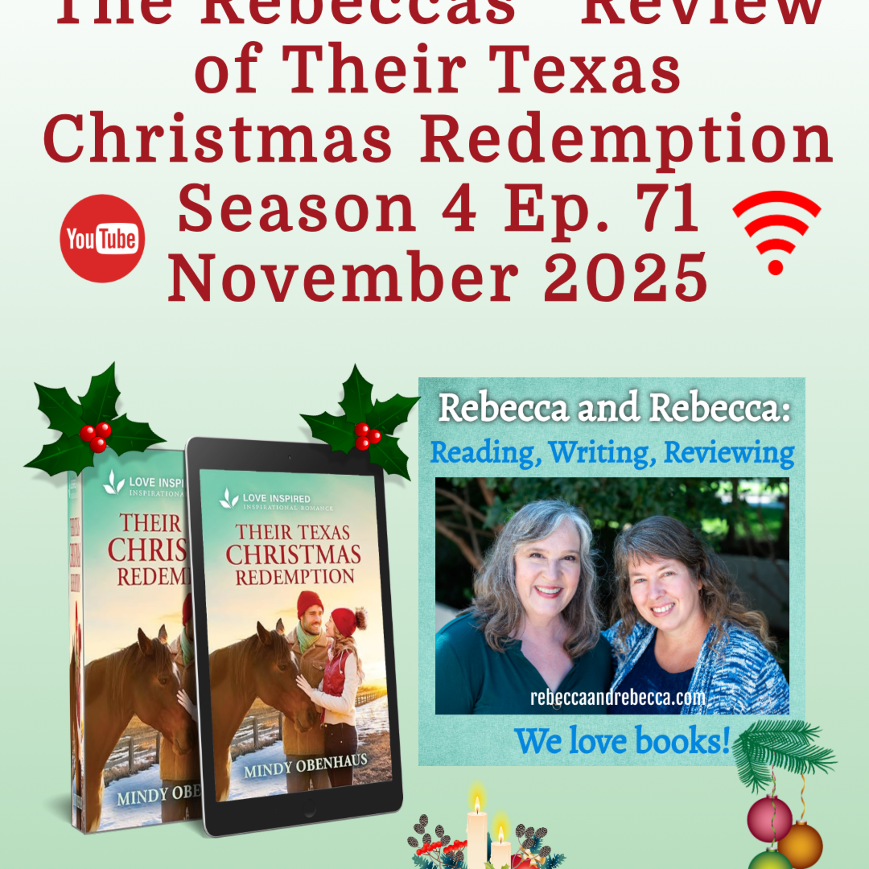 Ep. 71 Review - Their Texas Christmas Redemption by Mindy Obenhaus episode artwork