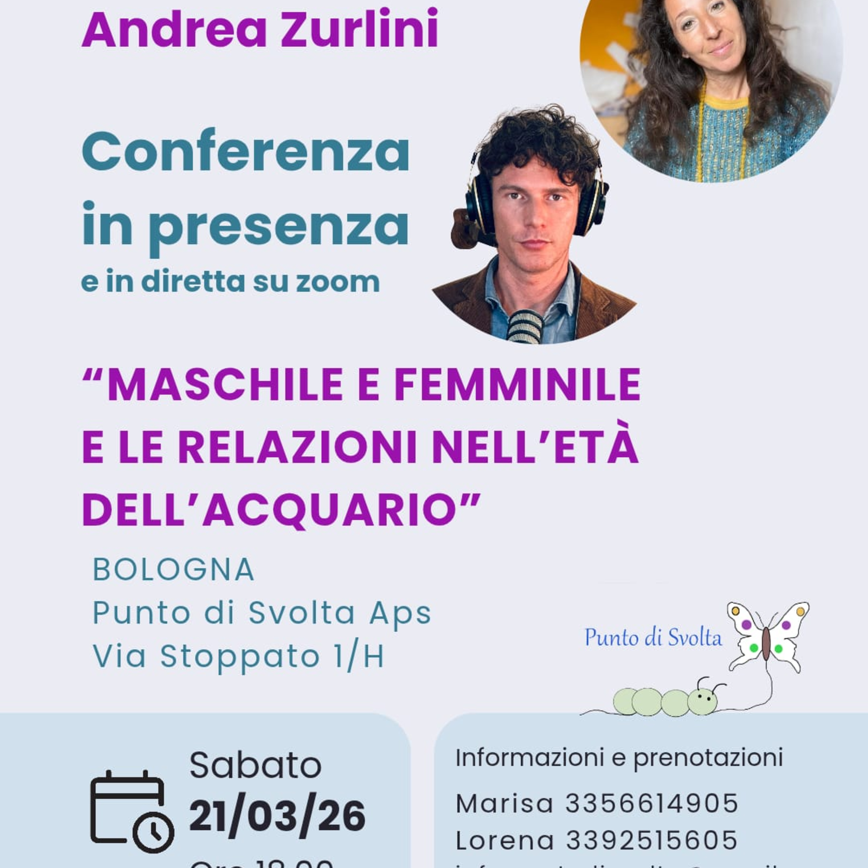 CONFERENZA: MASCHILE E FEMMINILE E LE RELAZIONI NELL’ETÀ DELL’ACQUARIO - DAFNA MOSCATI E ANDREA ZURLINI episode artwork