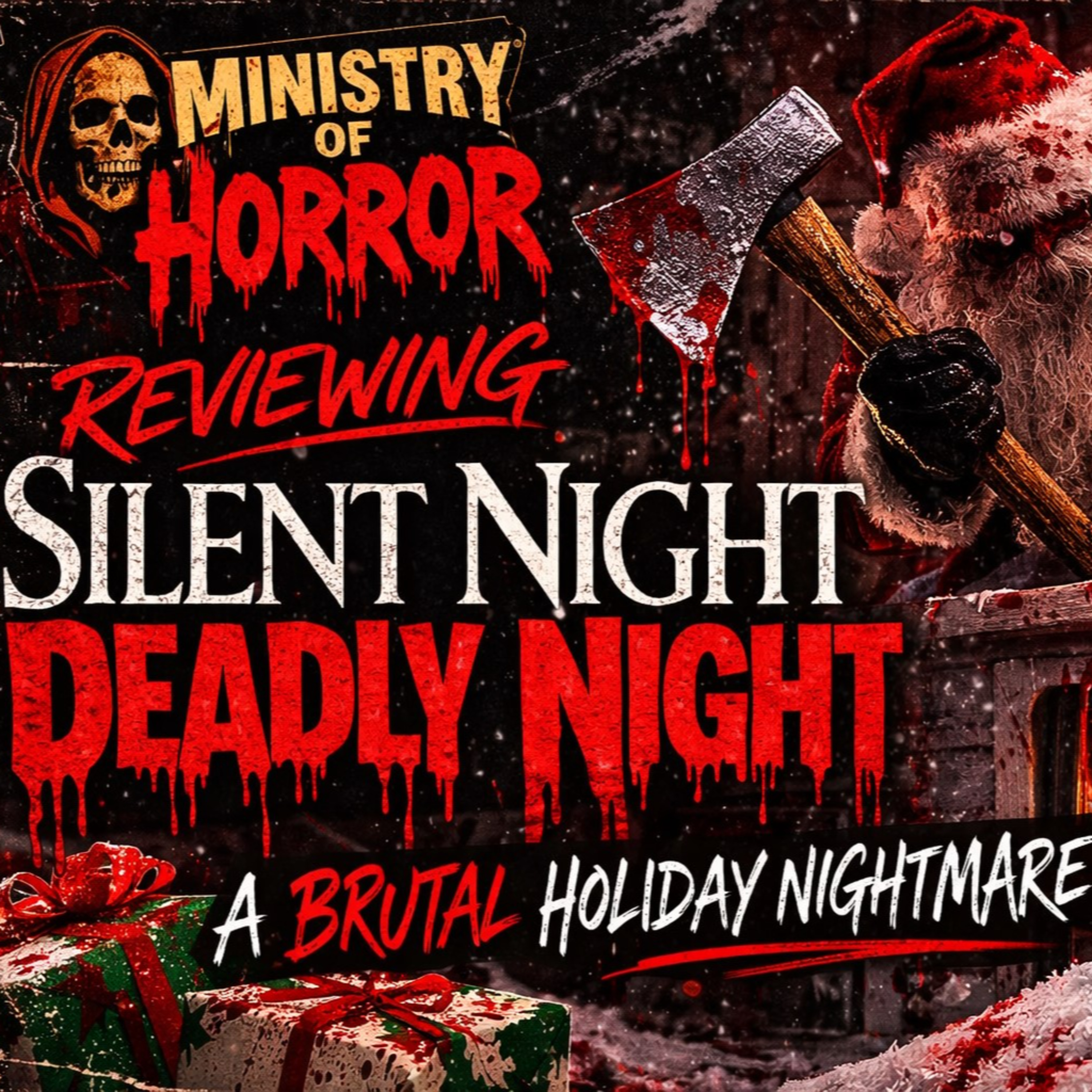 Silent Night, Deadly Night Review | Horror News, Resident Evil Requiem & Warhammer Deathwatch | Ministry of Horror episode artwork