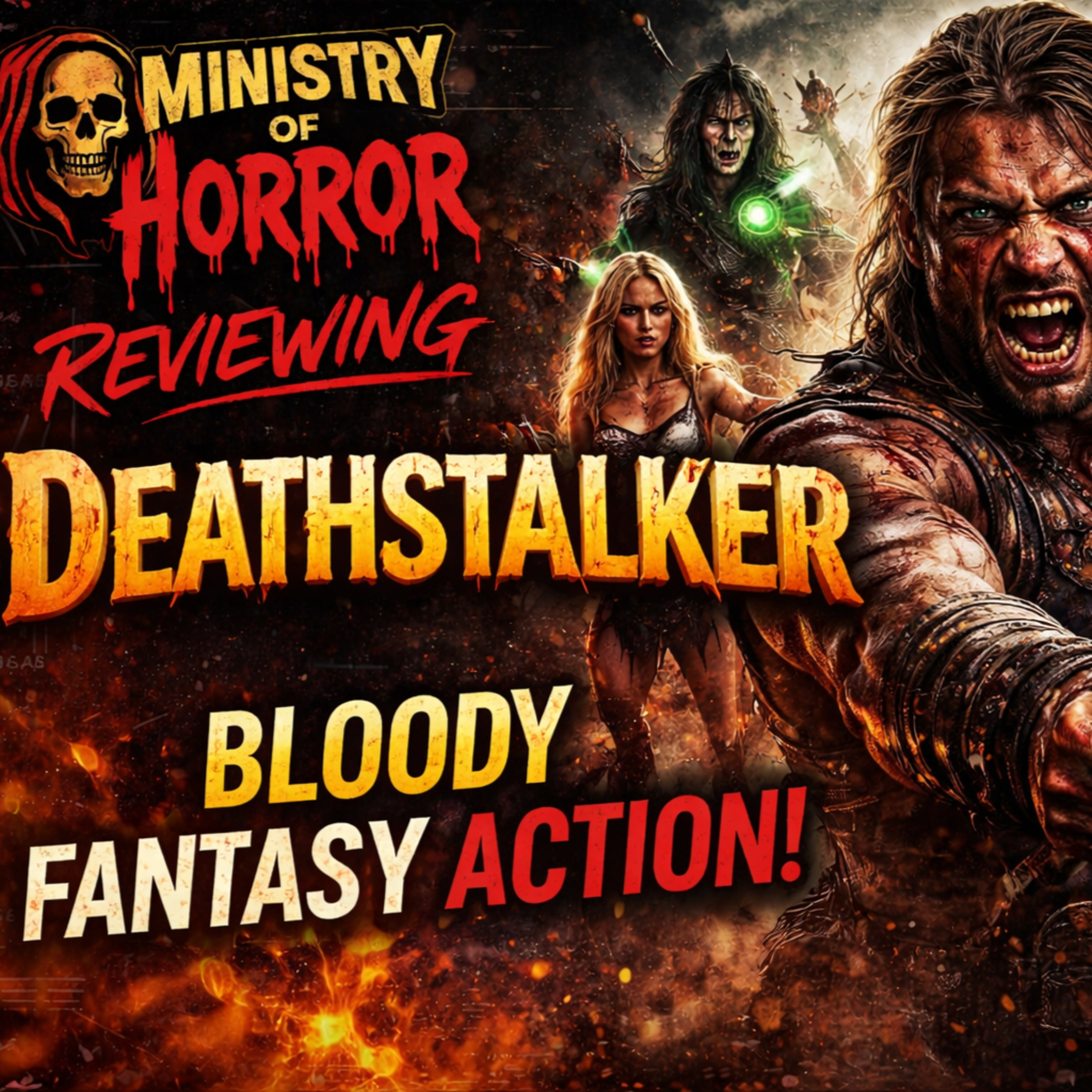 Deathstalker Review | Primate & Insidious Tales + Horror News & Warhammer Painting | Ministry of Horror episode artwork