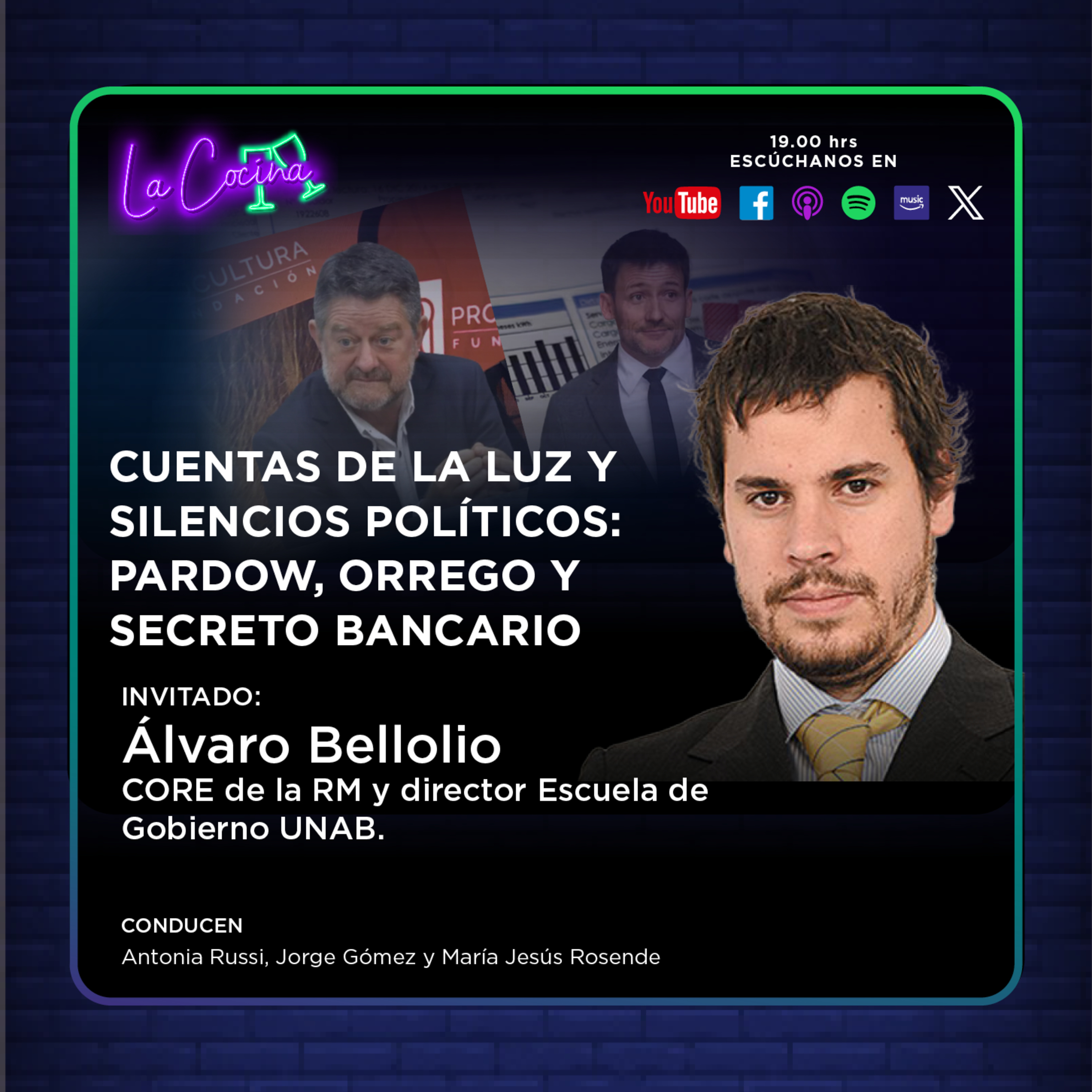 La Cocina | Cuentas de la luz y silencios políticos: Pardow, Orrego y secreto bancario