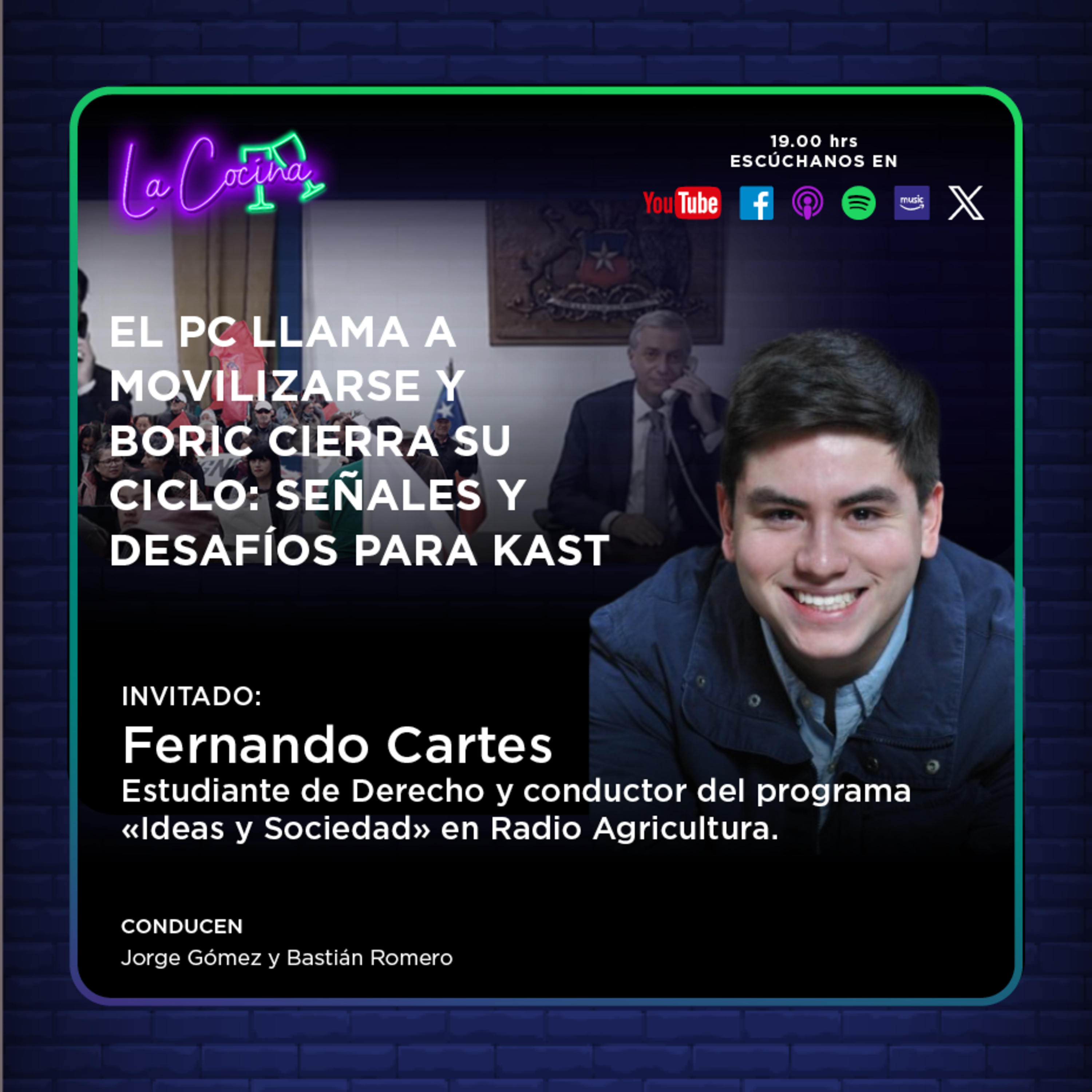 La Cocina | El PC llama a movilizarse y Boric cierra su ciclo: señales y desafíos para Kast