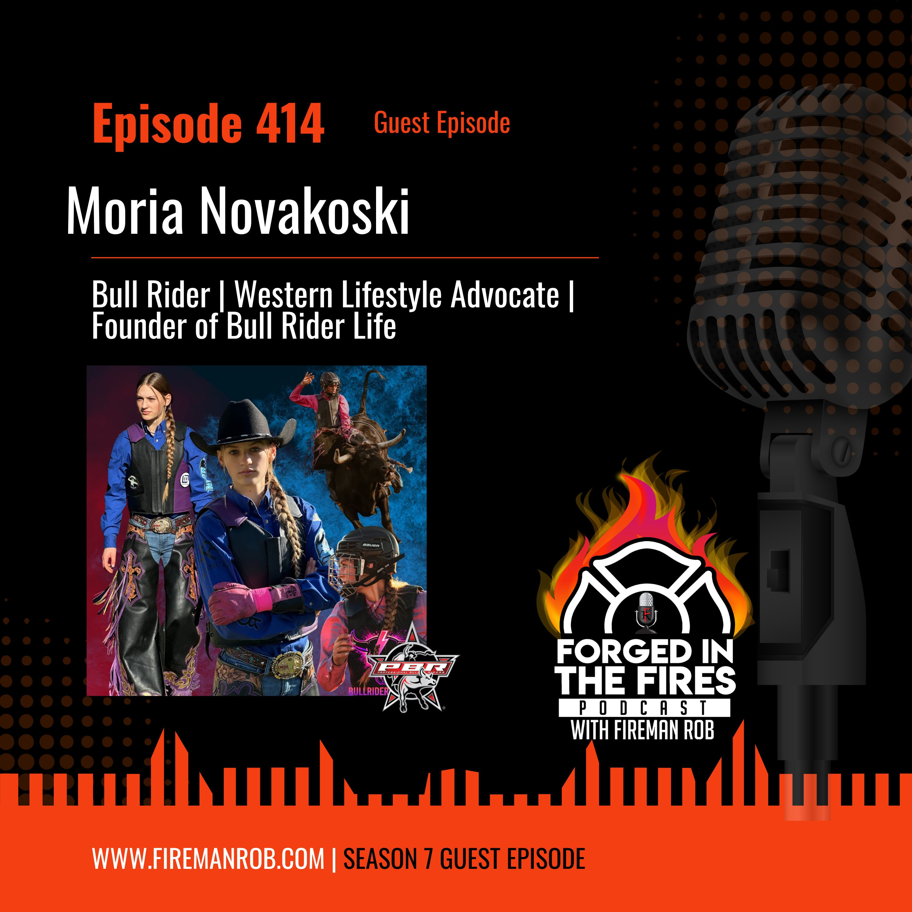 Episode 414 - Guest: Moria Novakoski & Jodi Novakoski – Bull Riding Family | Faith-Driven Support System episode artwork