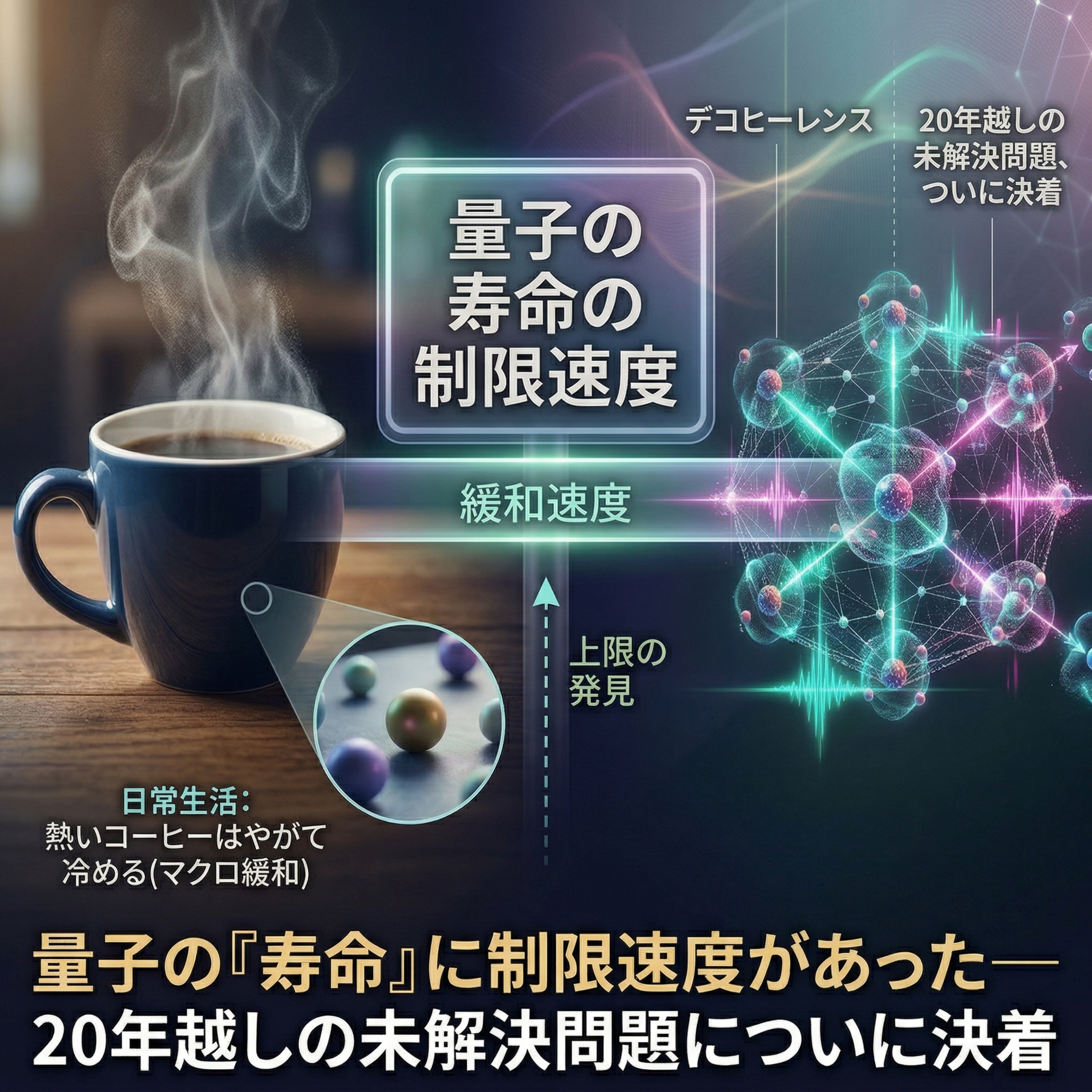 量子の「寿命」に制限速度があった──20年越しの未解決問題についに決着 episode artwork