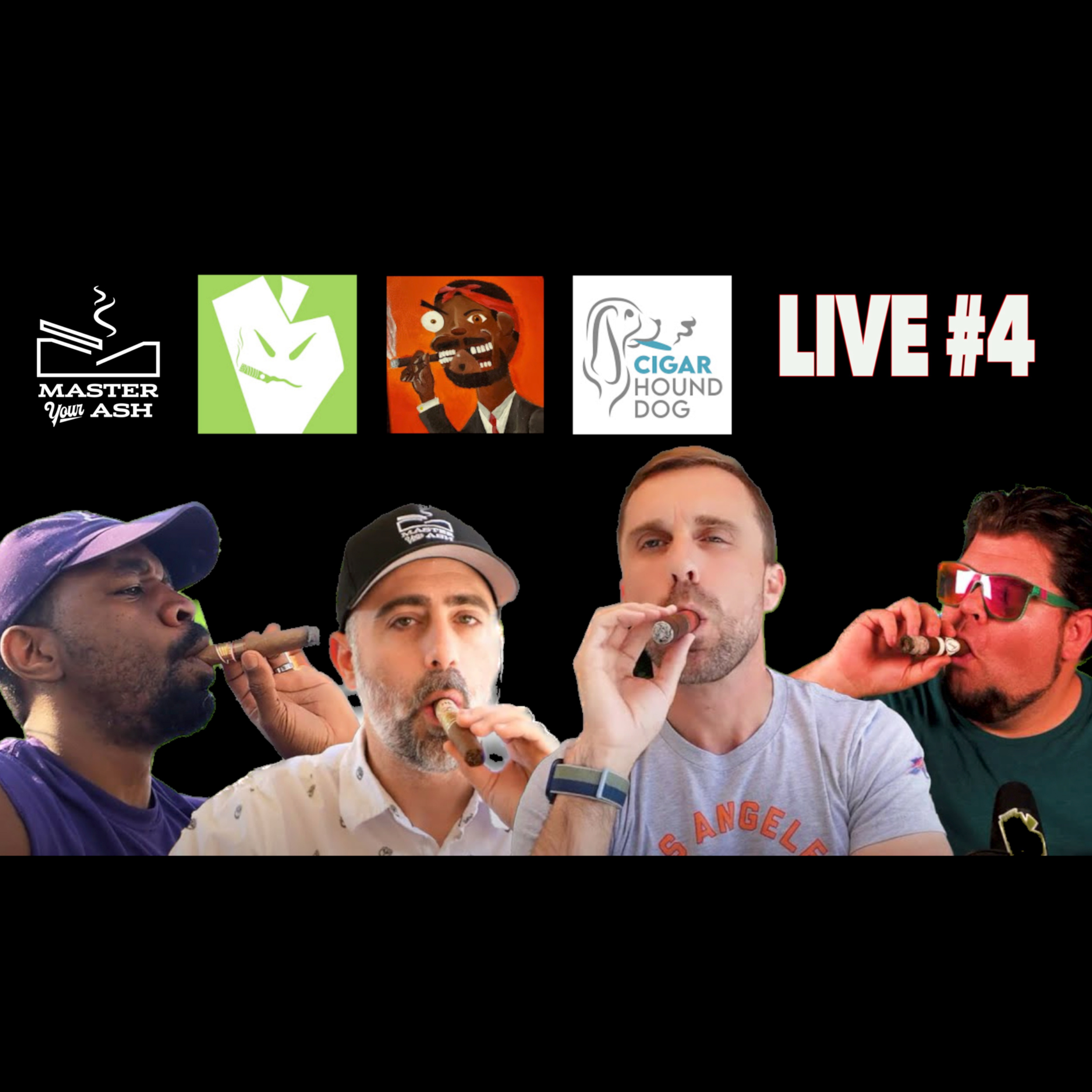 Livestream #4 Ft. @Cigar Hound Dog @Pick Jimi Cigar Reviews @The Vintage Cigar episode artwork