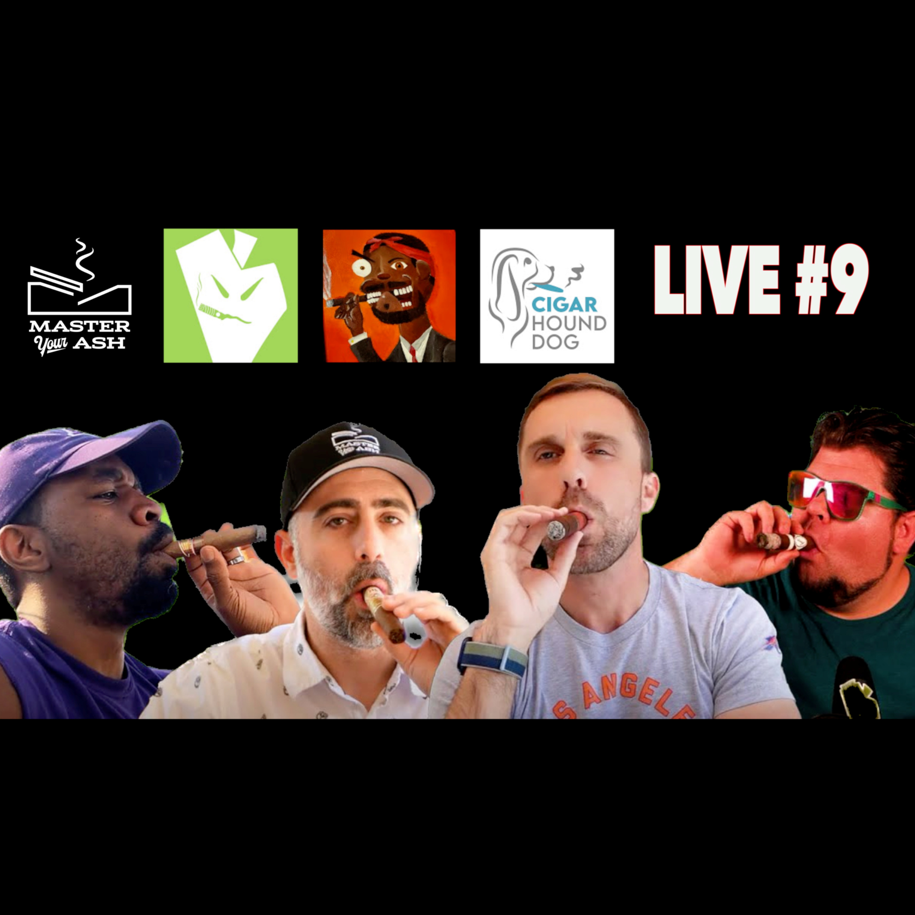 Livestream #9 Ft. @CigarHoundDog @TheVintageCigar and @PickJimi Cigar Reviews episode artwork