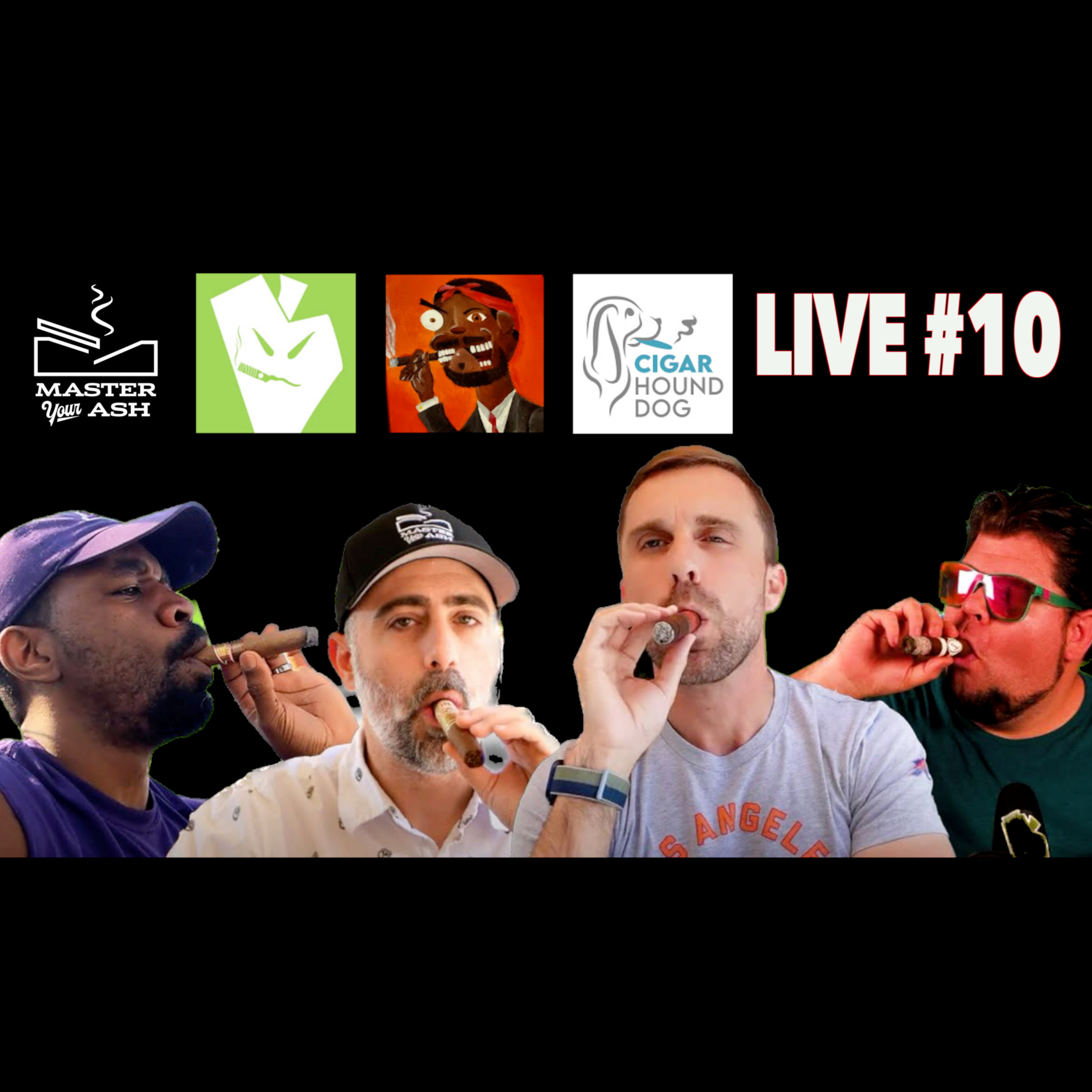 Livestream #10 Ft. @CigarHoundDog @TheVintageCigar and @PickJimi Cigar Reviews episode artwork