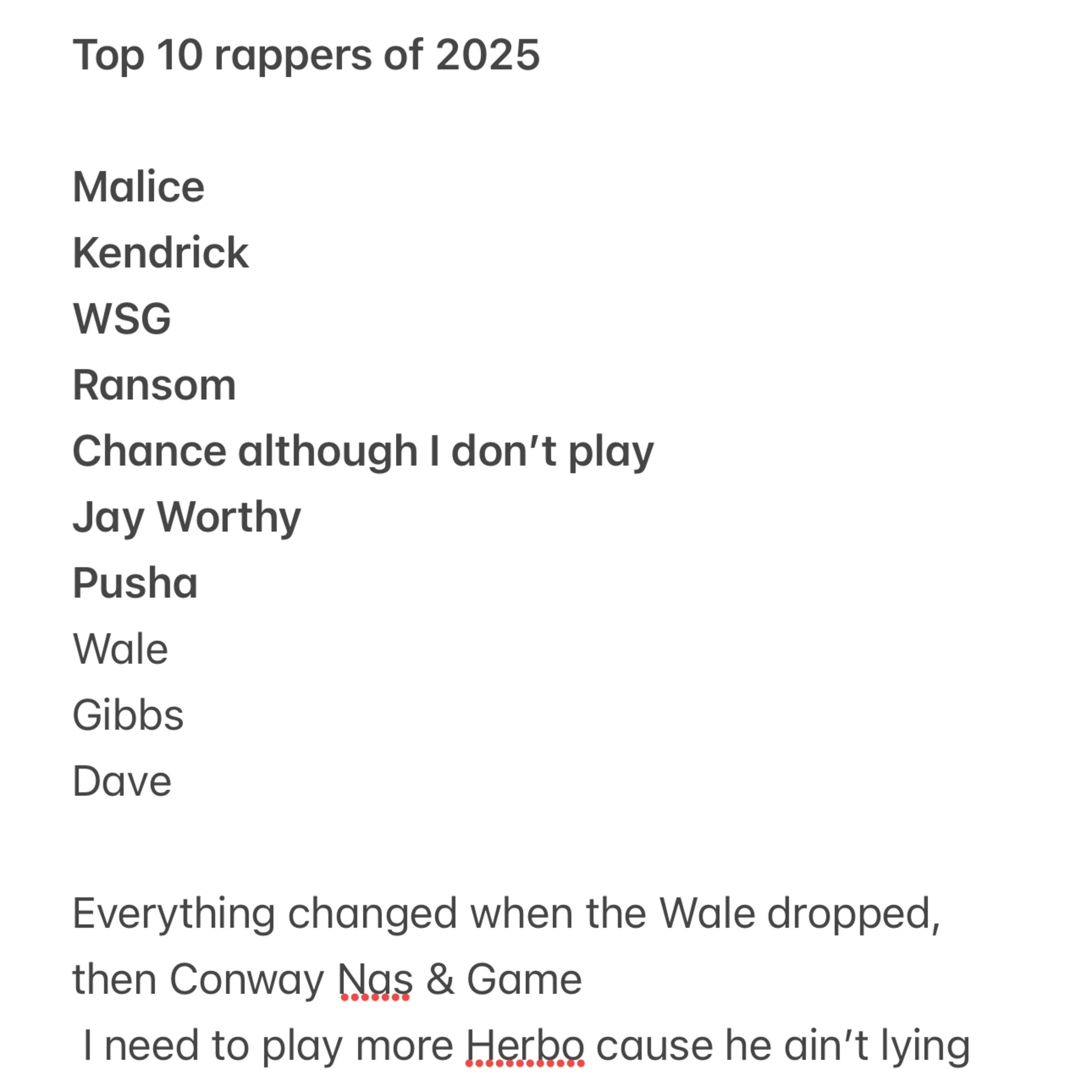 Top 10 Rappers of 2025