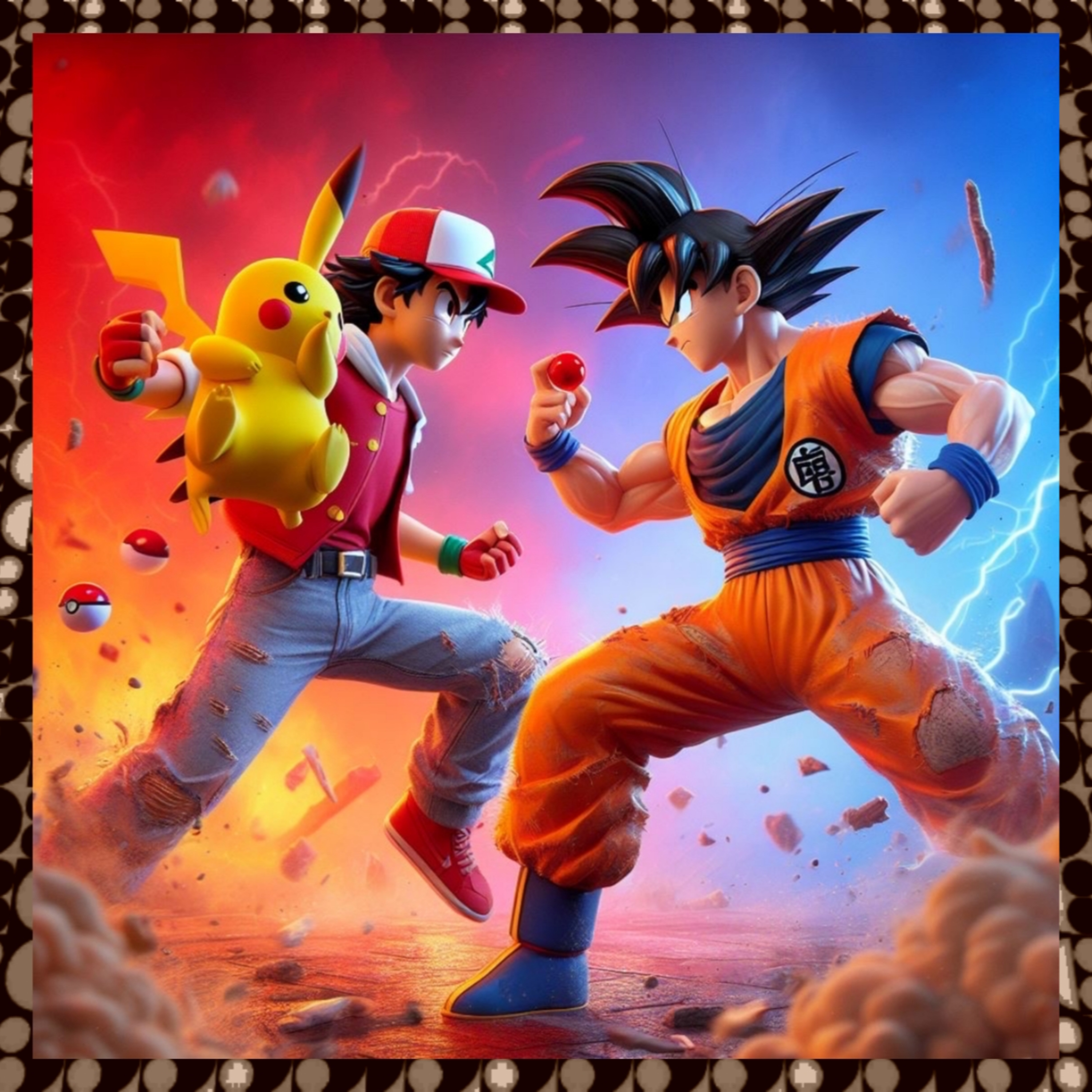 158: Ash vs. Goku FT. A fat woman episode artwork