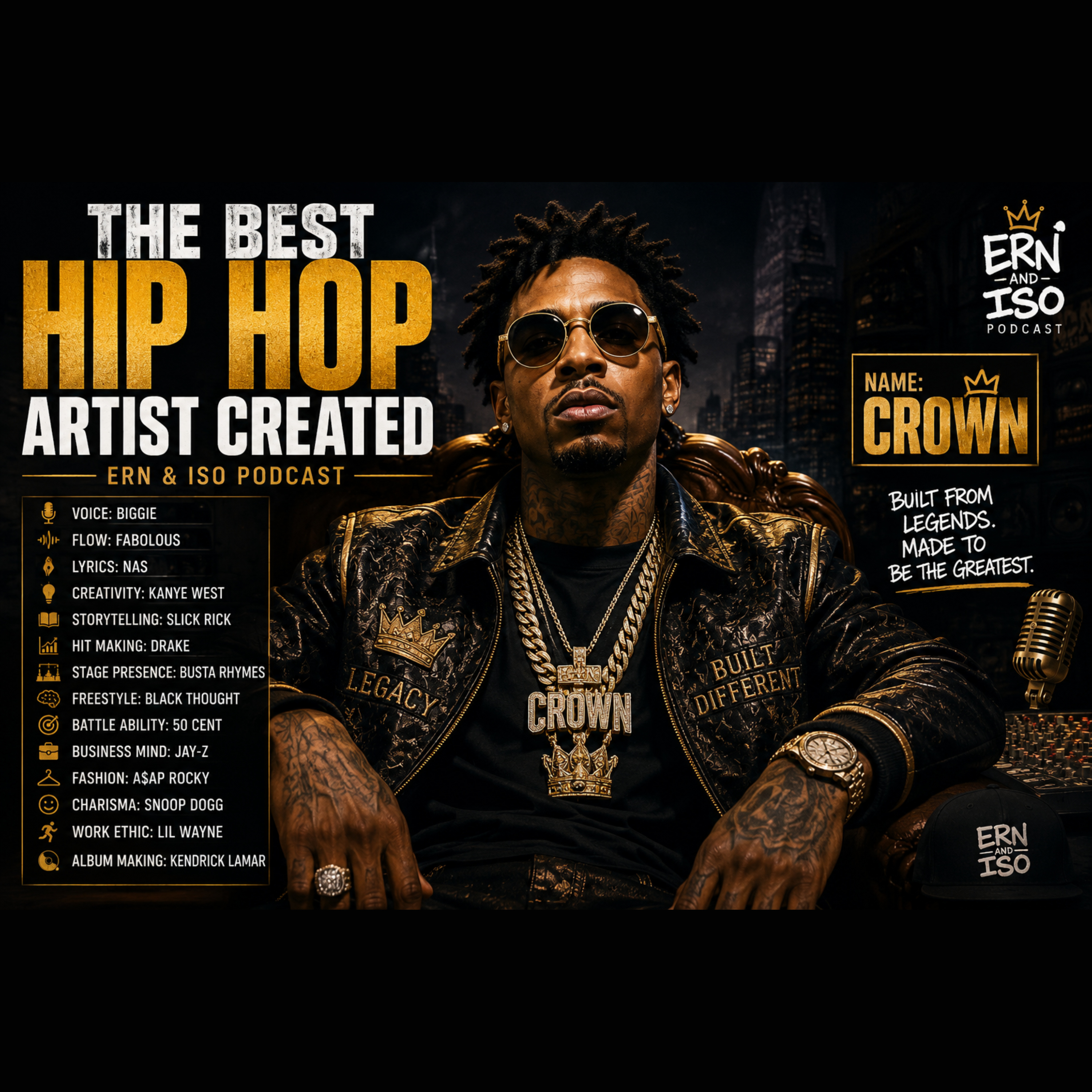 The Best Hip Hop Artist Created | Building The Ultimate Rapper episode artwork