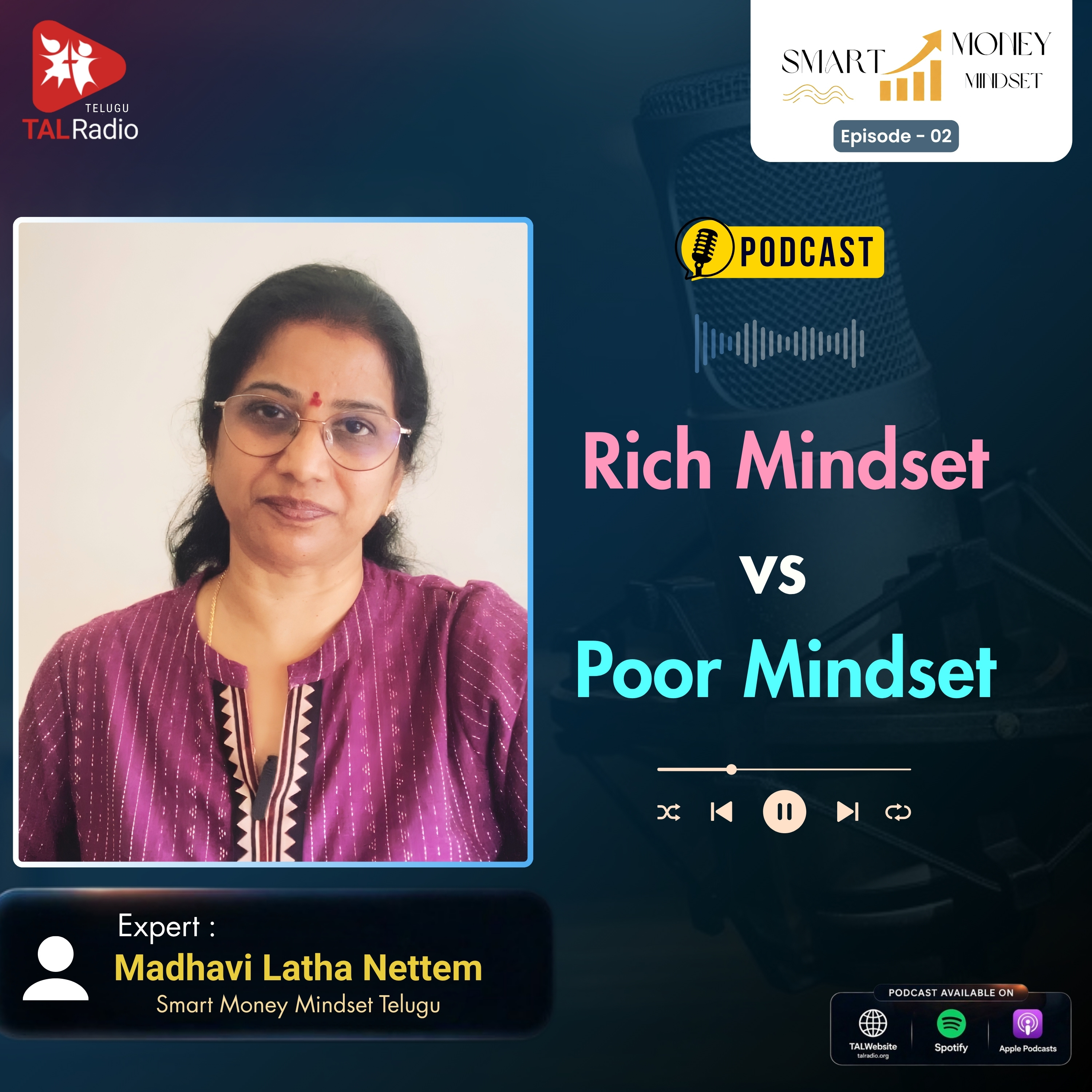 Rich Mindset Vs Poor Mindset | Smart Money Mindset Telugu - 2 episode artwork