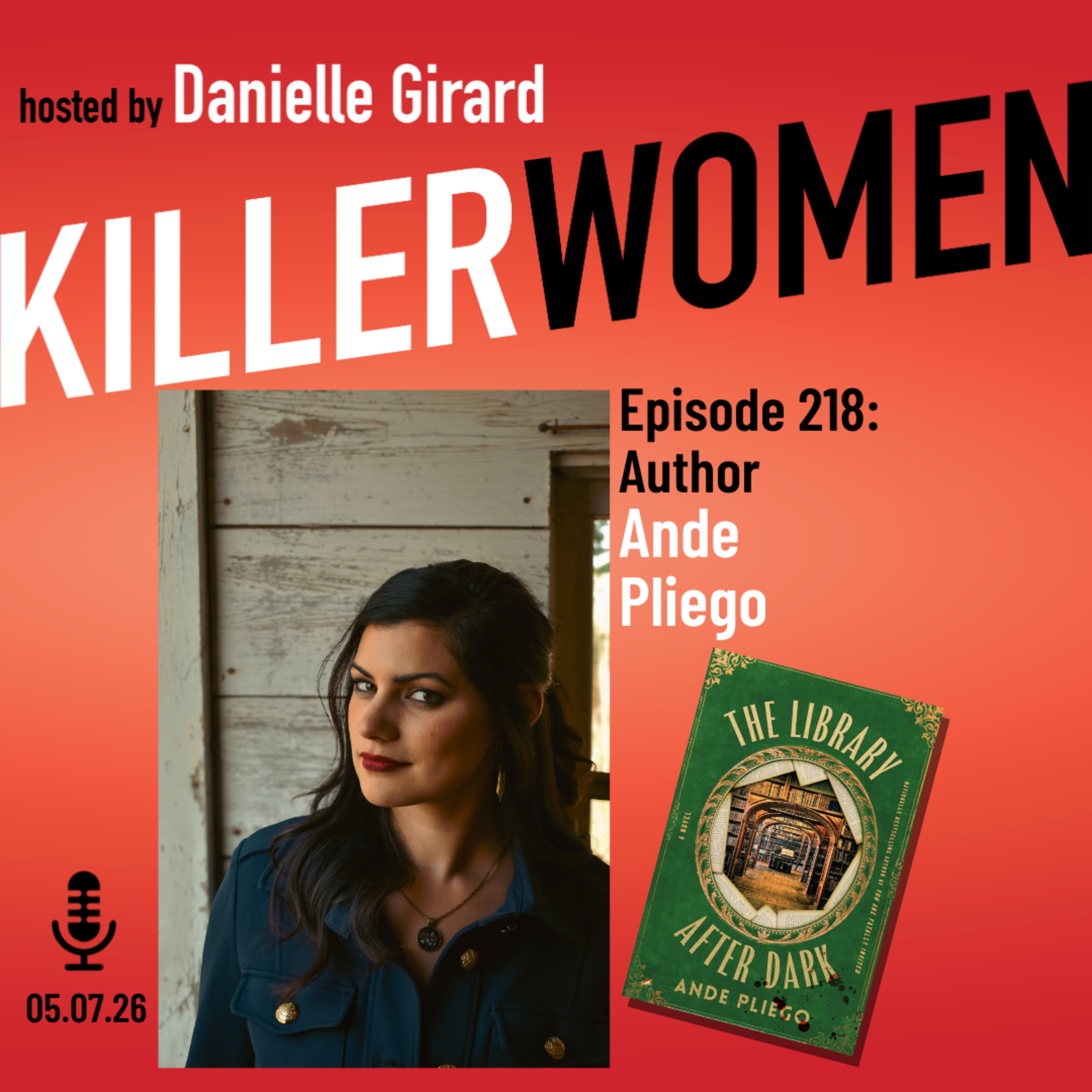 Ande Pliego on writing her chilling locked room thriller THE LIBRARY AFTER DARK episode artwork