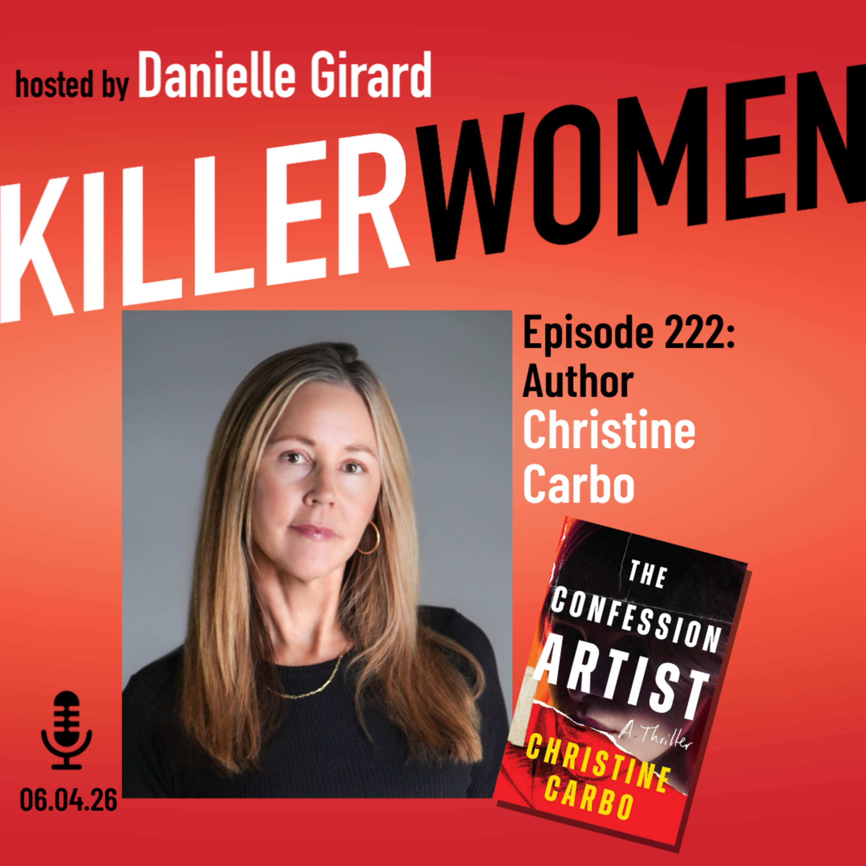 Christine Carbo 's new high stakes thriller THE CONFESSION ARTIST episode artwork