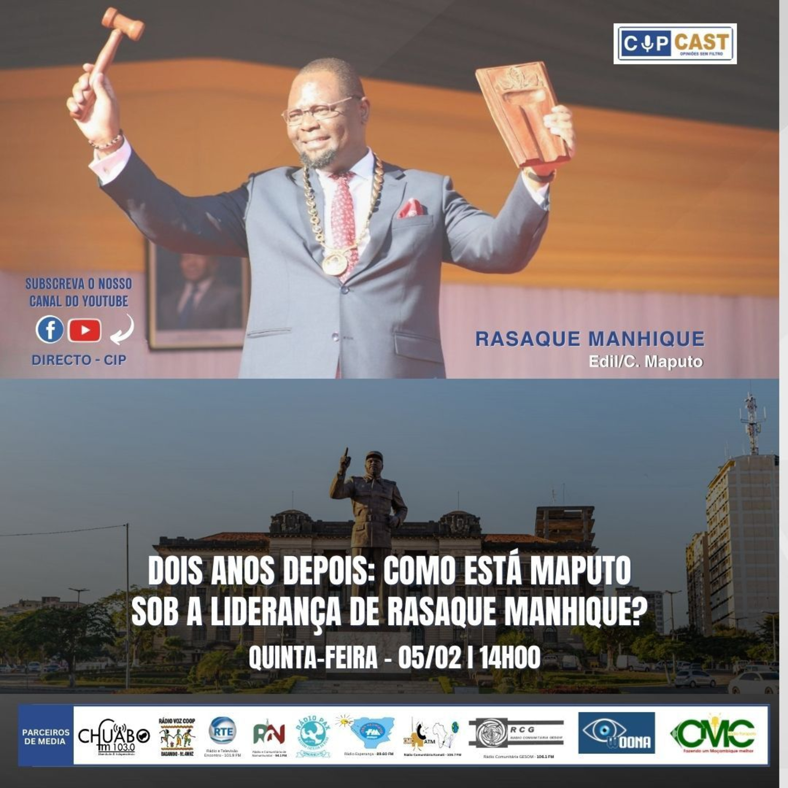 DOIS ANOS DEPOIS: COMO ESTÁ MAPUTO SOB A LIDERANÇA DE RASAQUE MANHIQUE?