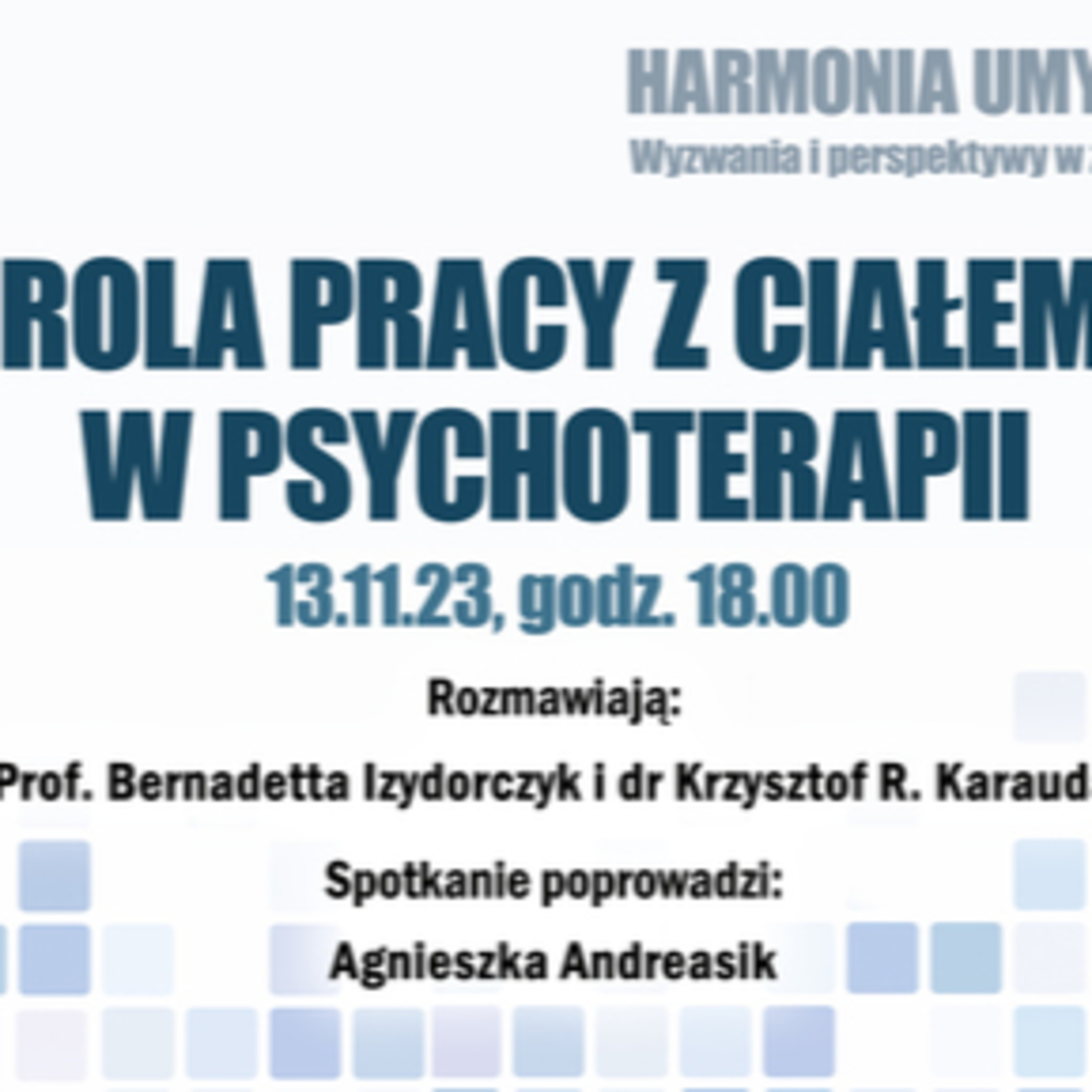 6. Forum Specjalistów WUJ - Praca z ciałem w psychoterapii  episode artwork