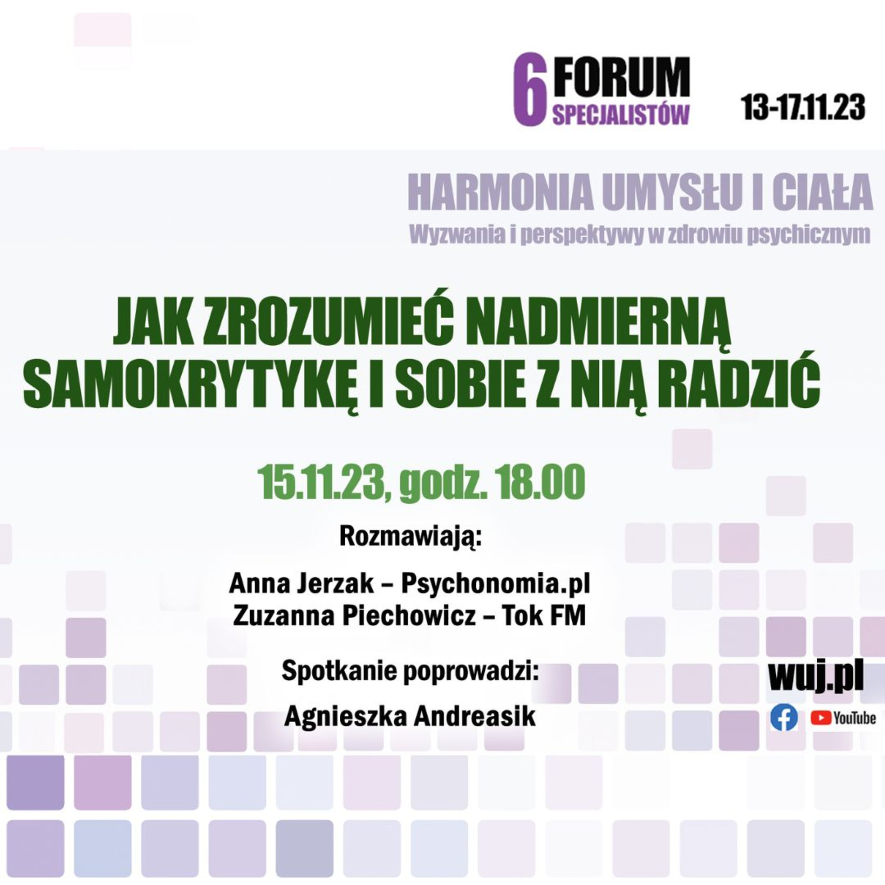 6. Forum Specjalistów WUJ - jak sobie radzić z wewnętrznym krytykiem? episode artwork