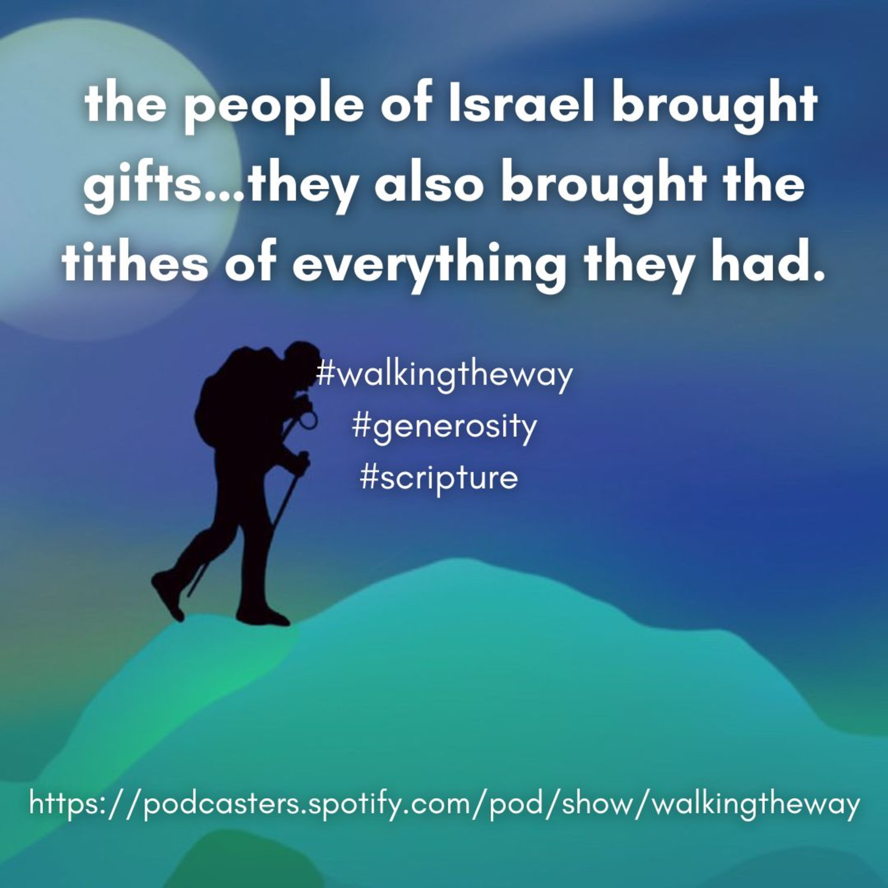 Walking the Way 23rd September 2024 - Generosity response episode artwork