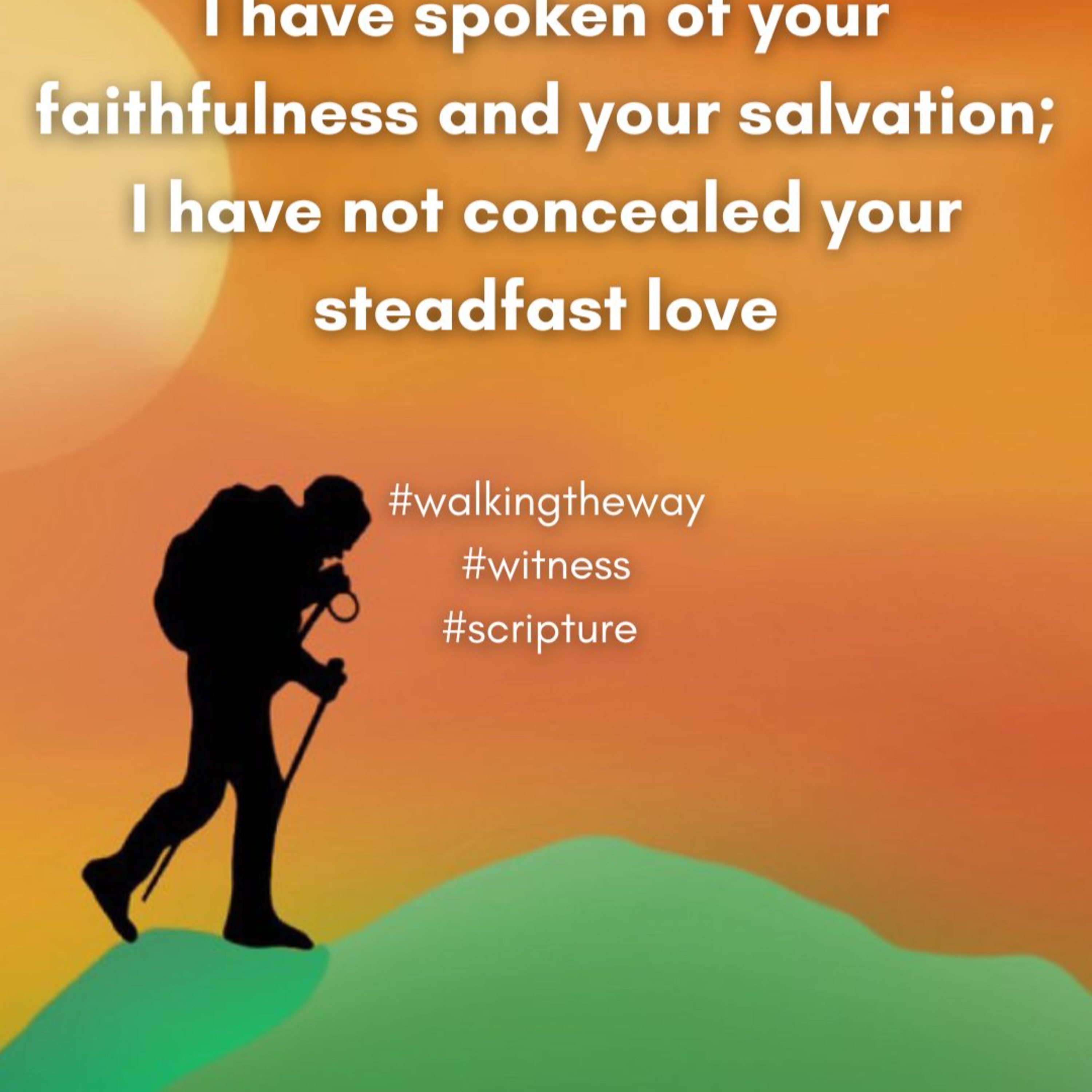 Walking the Wasy 31st MArch 2025 - How will they know?