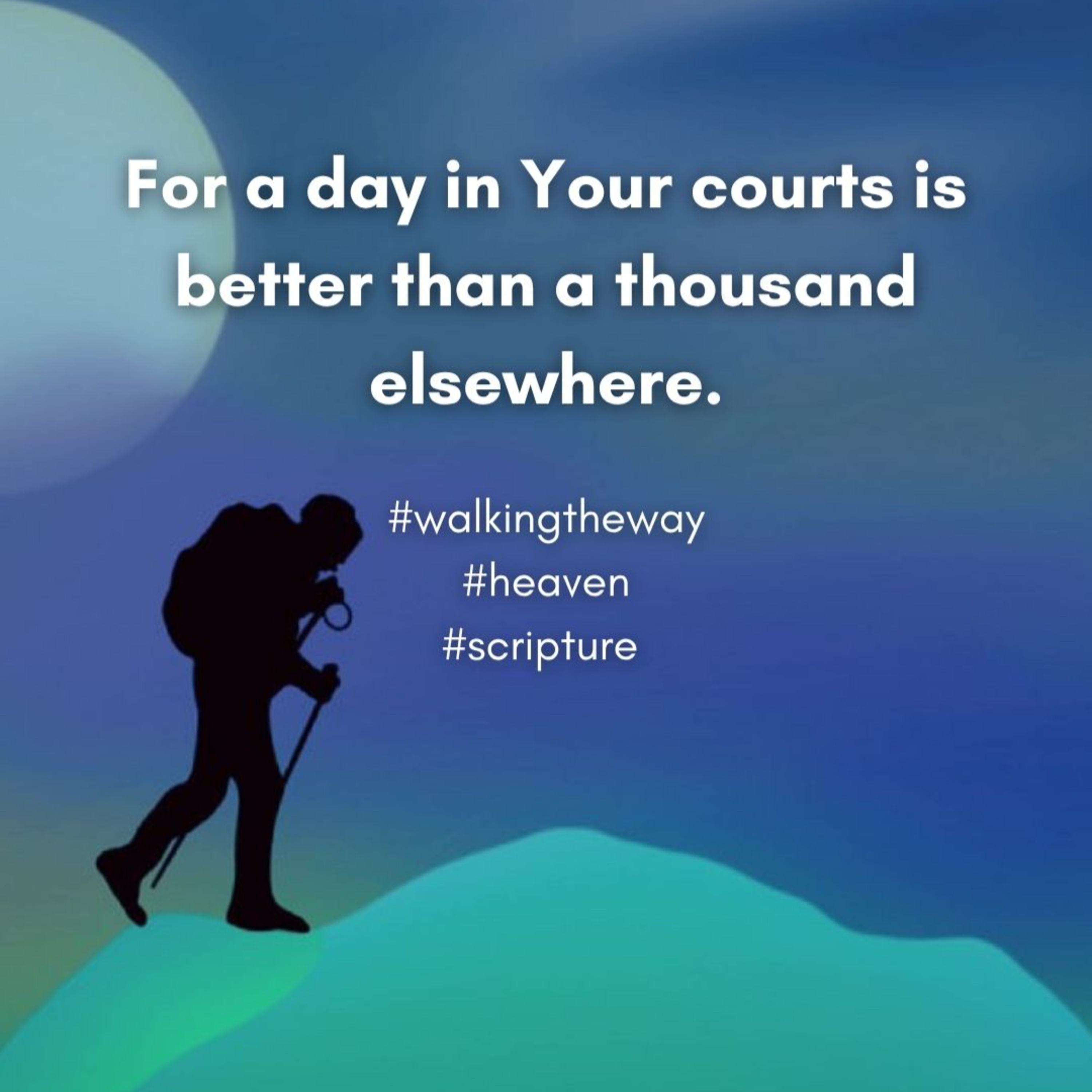 Walking the way: A daily devotional walk
