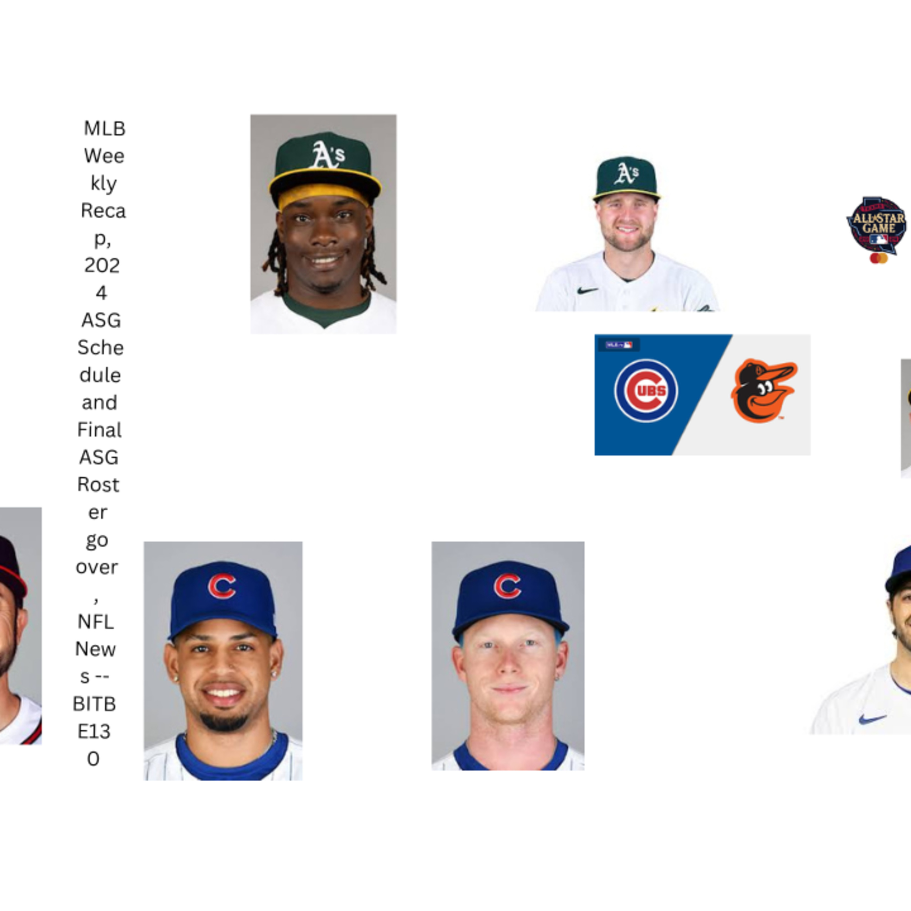 MLB Weekly Recap, 2024 MLB All-Star Game Reserves Pitchers and Replacements, 2024 Home Run Derby Participants, NFL News episode artwork