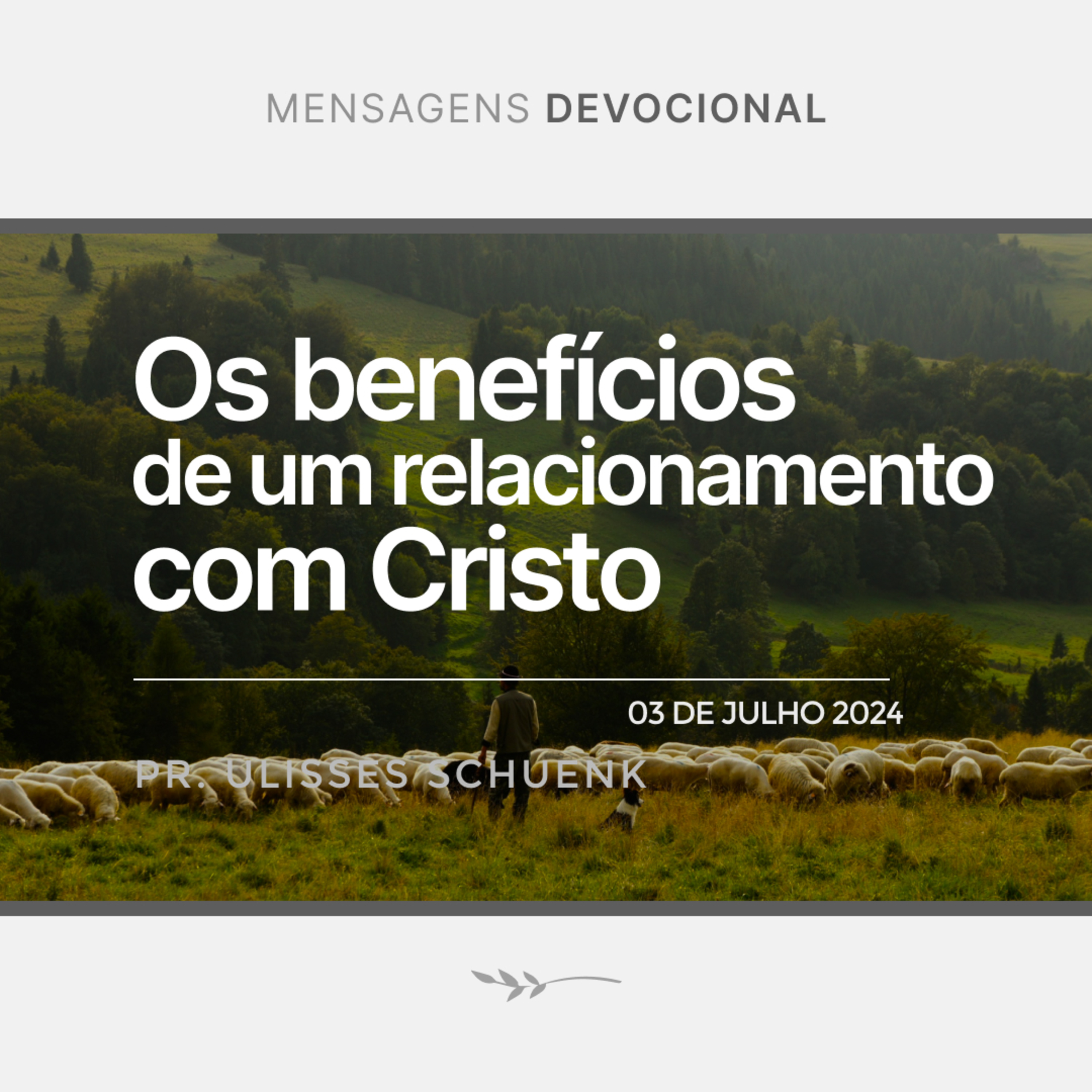 Os benefícios de uma vida com Cristo - Pr. Ulisses Schuenk episode artwork