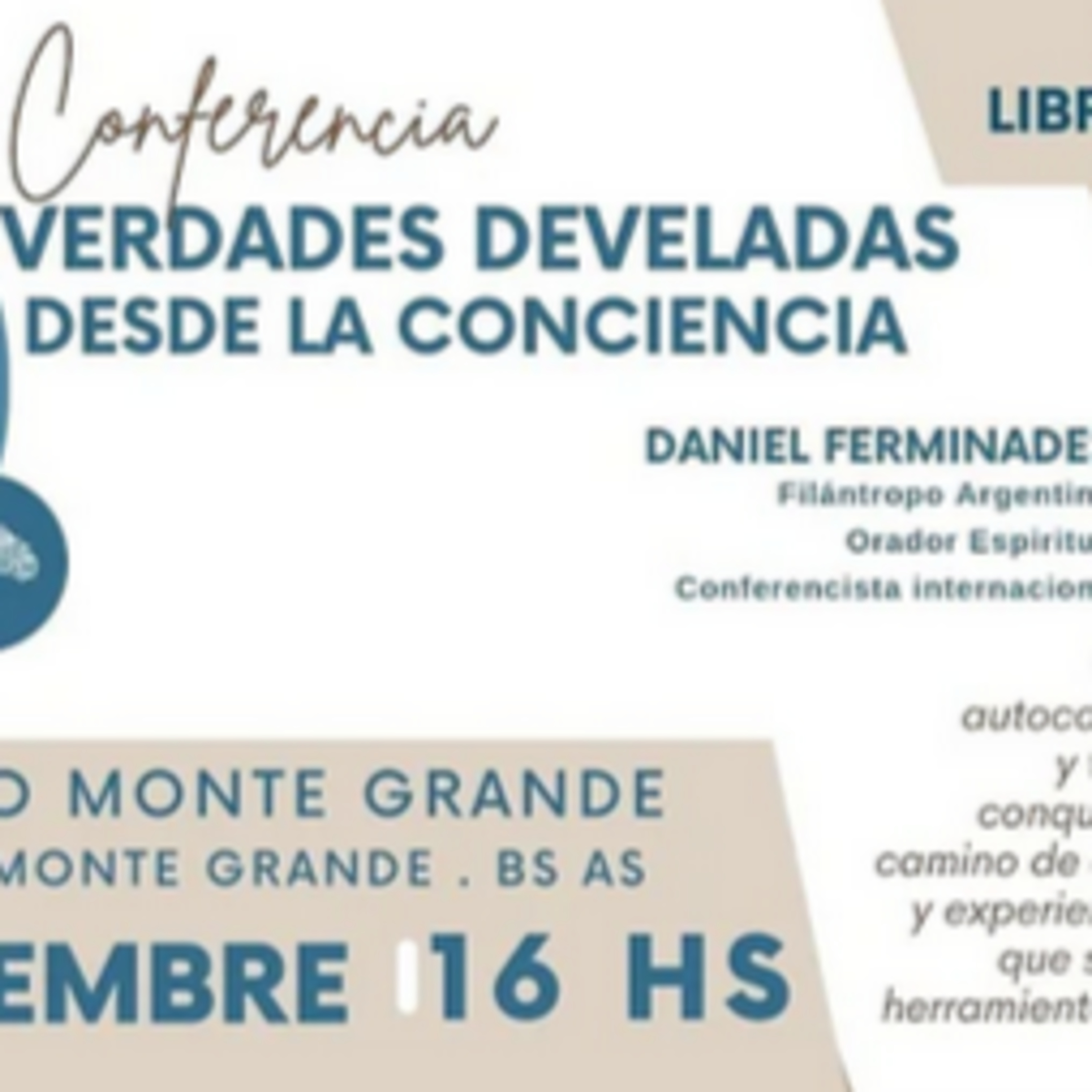 CONFERENCIA PRESENCIAL 16/09/23 MONTE GRANDE , BA episode artwork