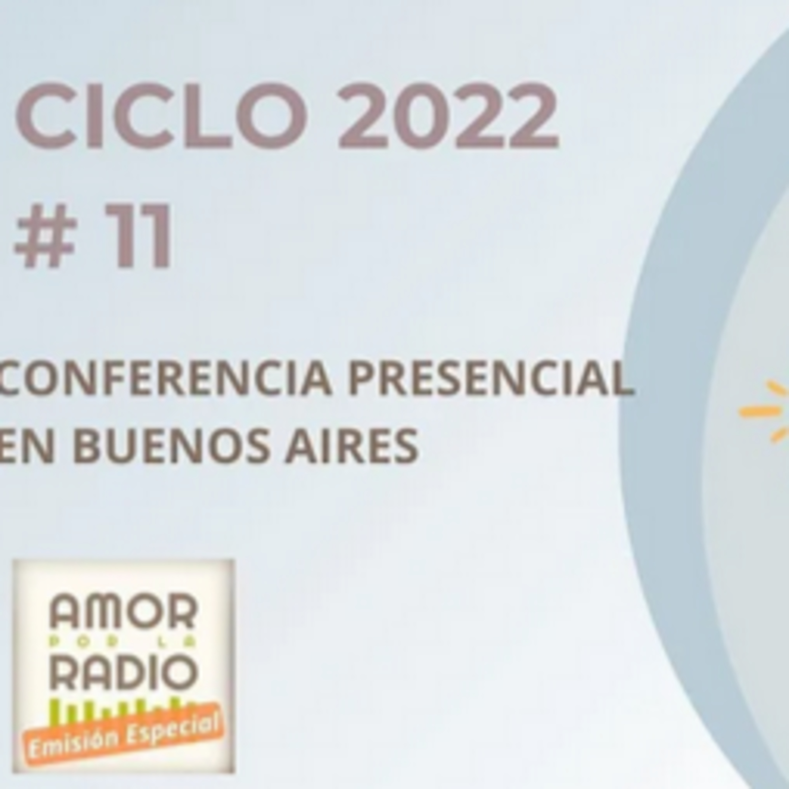 Conferencia presencial junto a Amor por la Radio #11 -30/04/2022 episode artwork