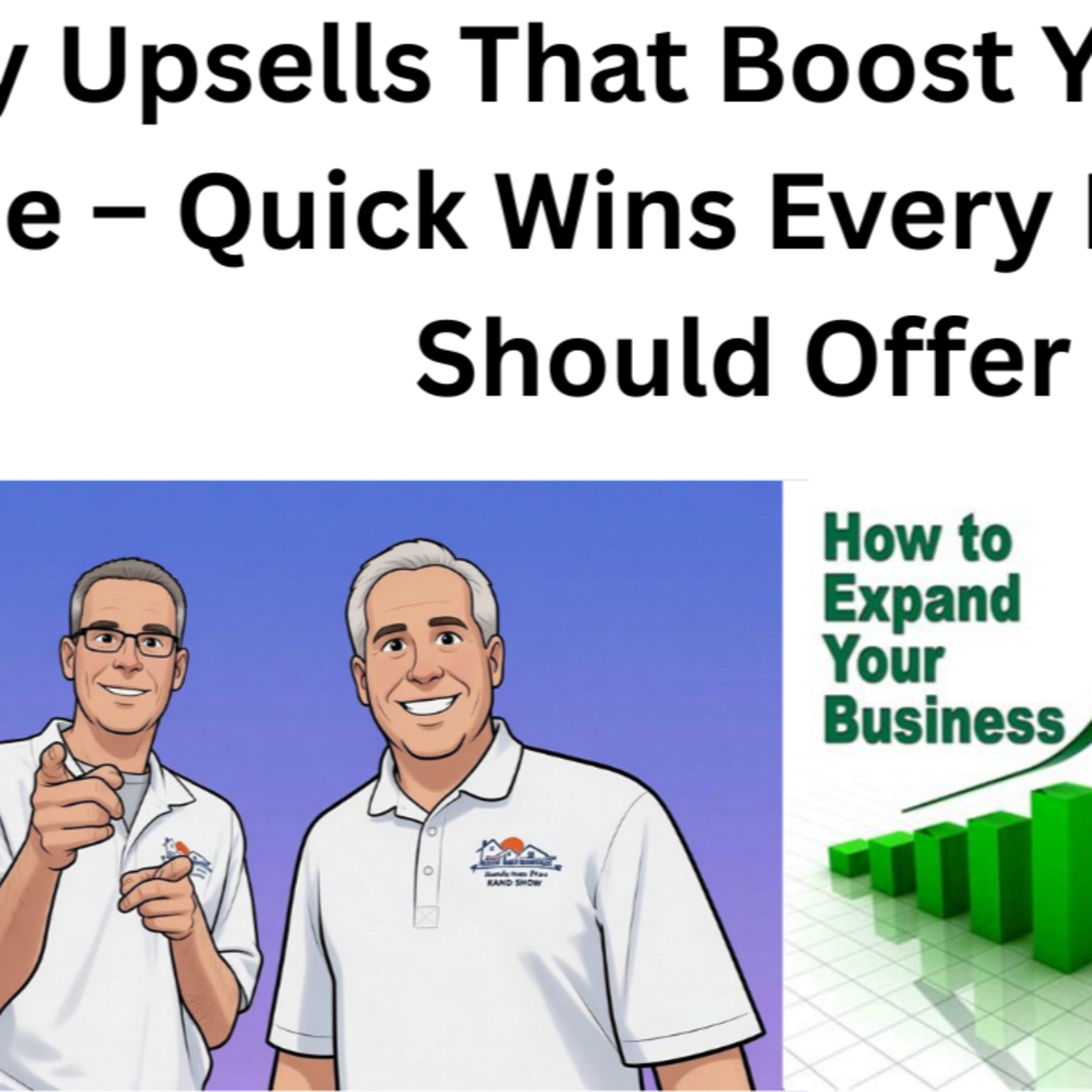 Easy Upsells That Boost Your Bottom Line – Quick Wins Every Handyman Should Offer episode artwork