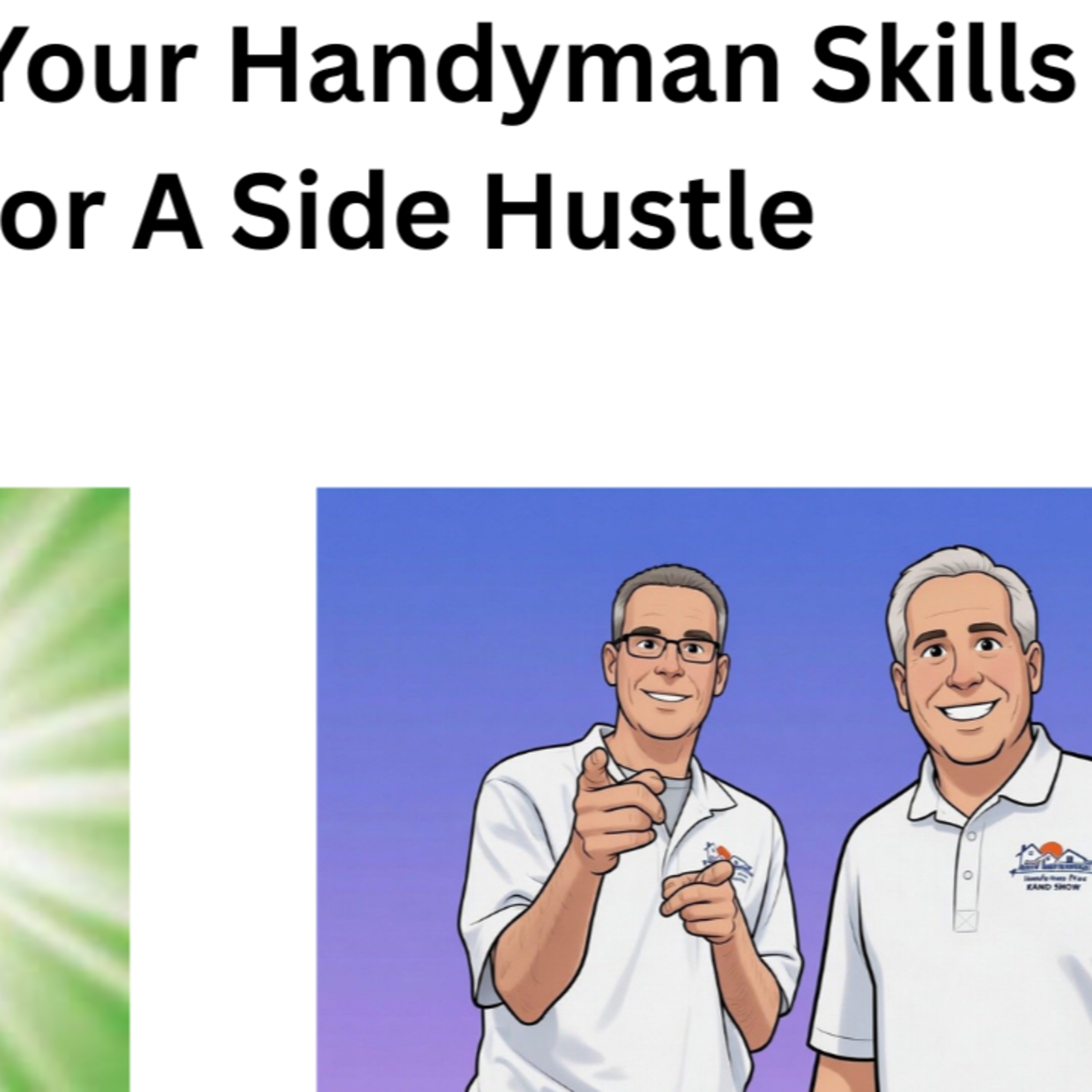 Using Your Handyman Skills for a Side Hustle episode artwork