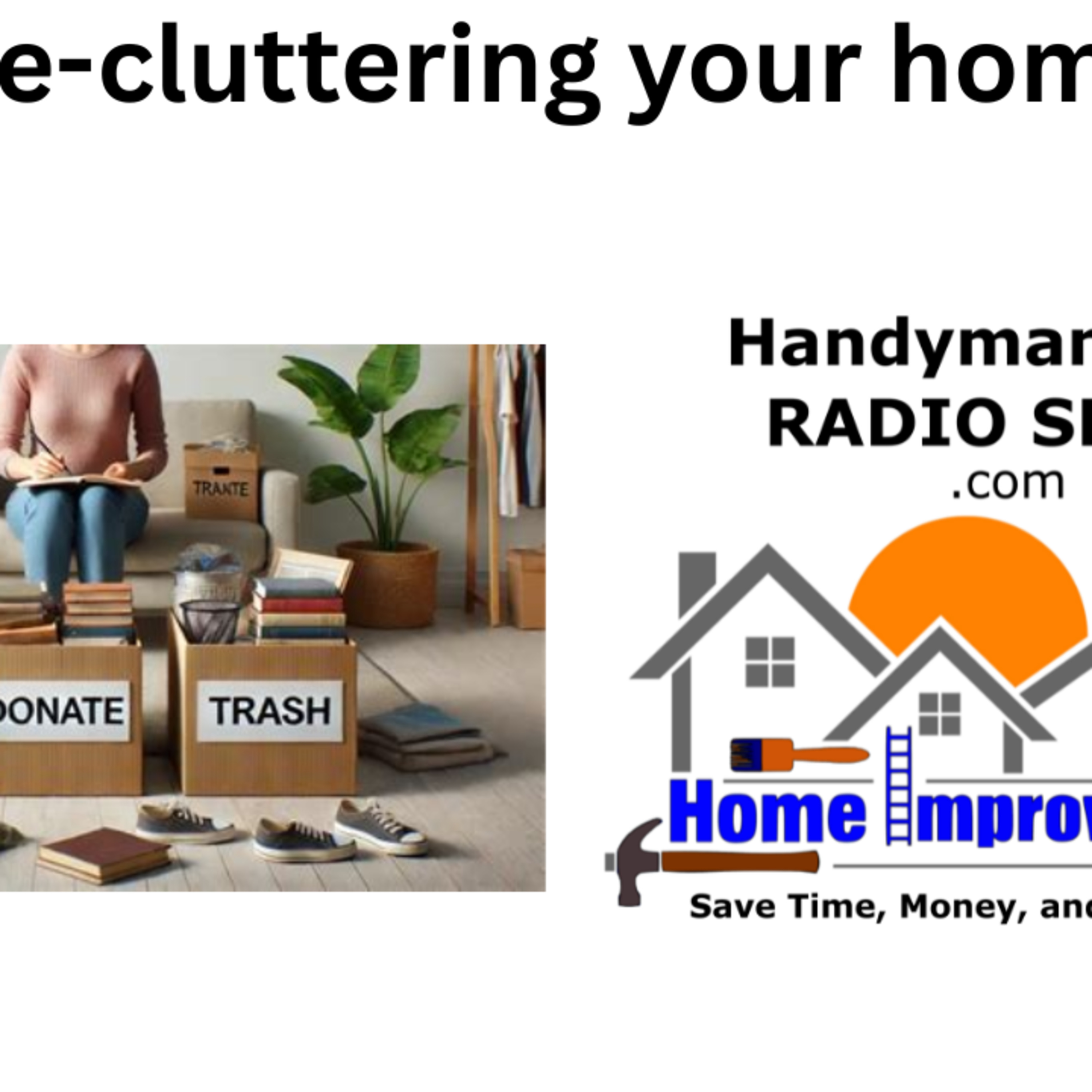 We're Back and Talking about De-cluttering your home episode artwork