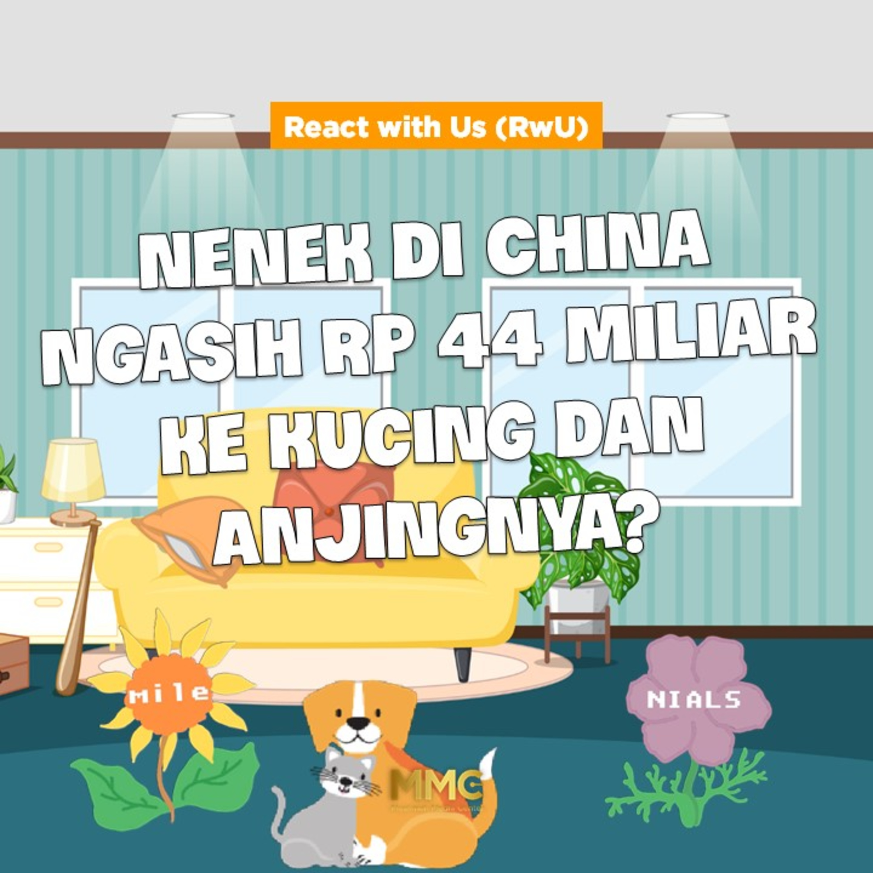 React with Us - Nenek di China Ngasih Rp 44 Miliar ke Kucing dan Anjingnya? episode artwork