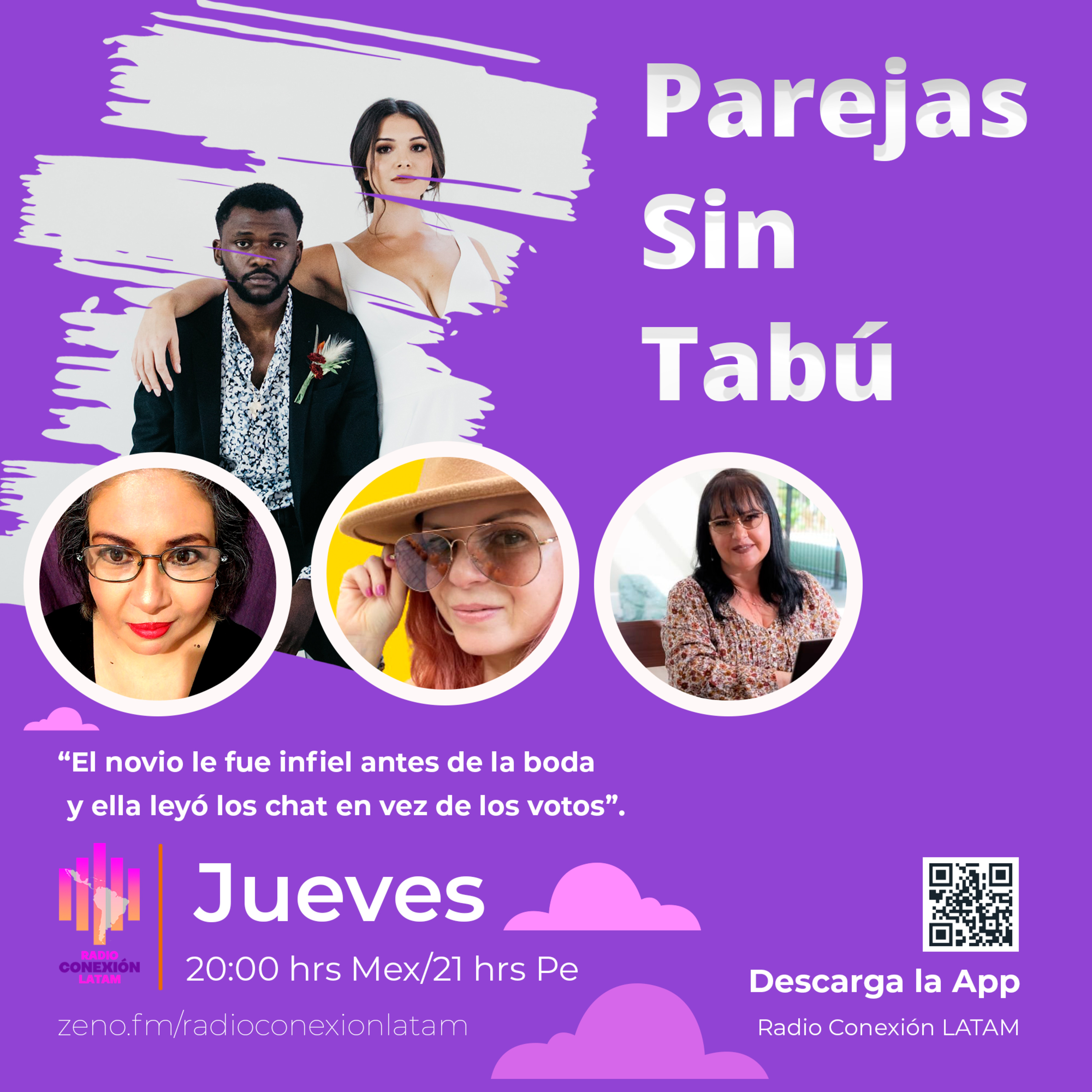 Parejas Sin Tabú: "El novio le fue infiel antes de la boda, y ella leyó los chats antes de los votos". episode artwork