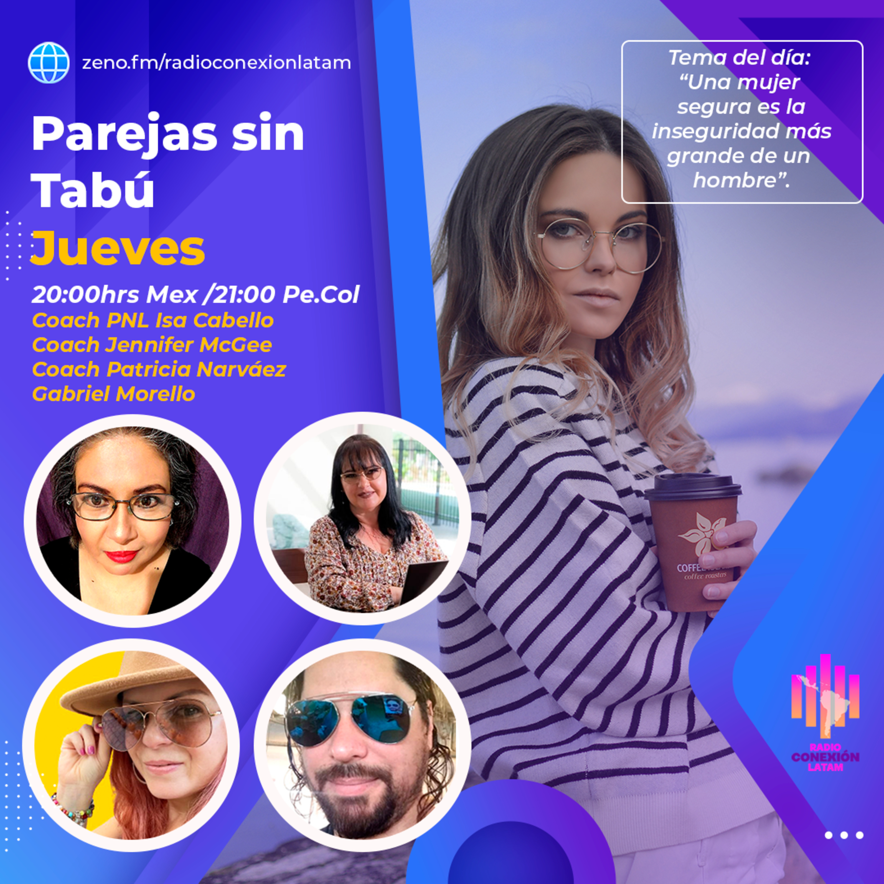 Parejas Sin Tabú: "𝐔𝐧𝐚 𝐦𝐮𝐣𝐞𝐫 𝐬𝐞𝐠𝐮𝐫𝐚 es la inseguridad más grande de un hombre" episode artwork