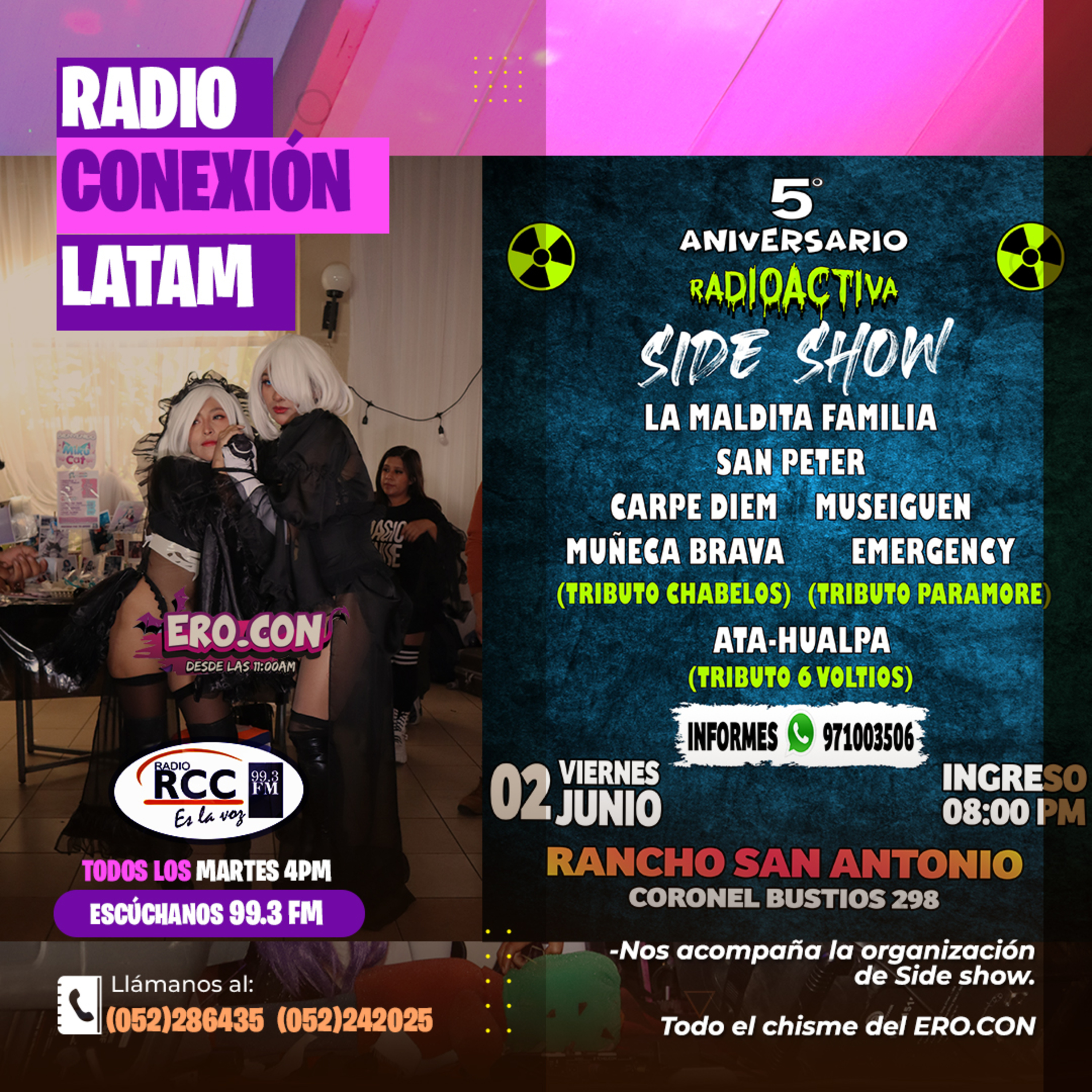 RC LATAM: RADIOACTIVA PRODUCCIONES Y PURO H EN EL ERO COSPLAY! episode artwork