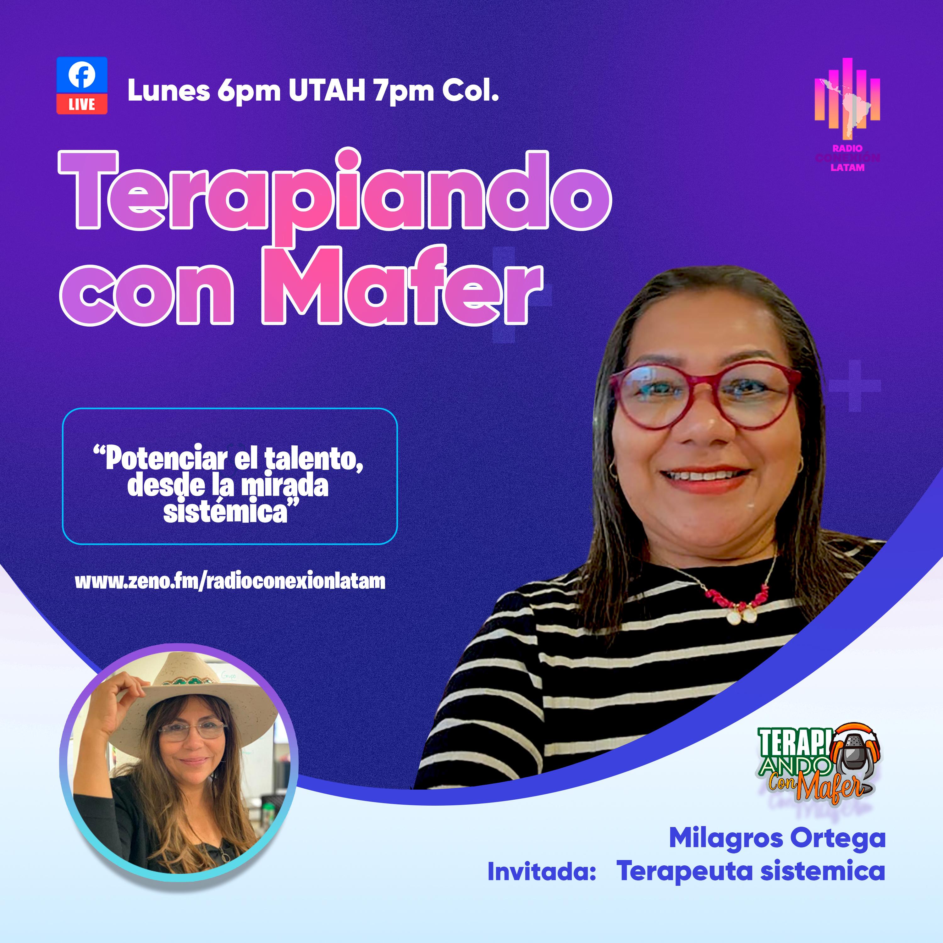 Terapiando con Mafer EP. Potenciar el talento desde la mirada sistemica. Invitada Milagros Ortega episode artwork