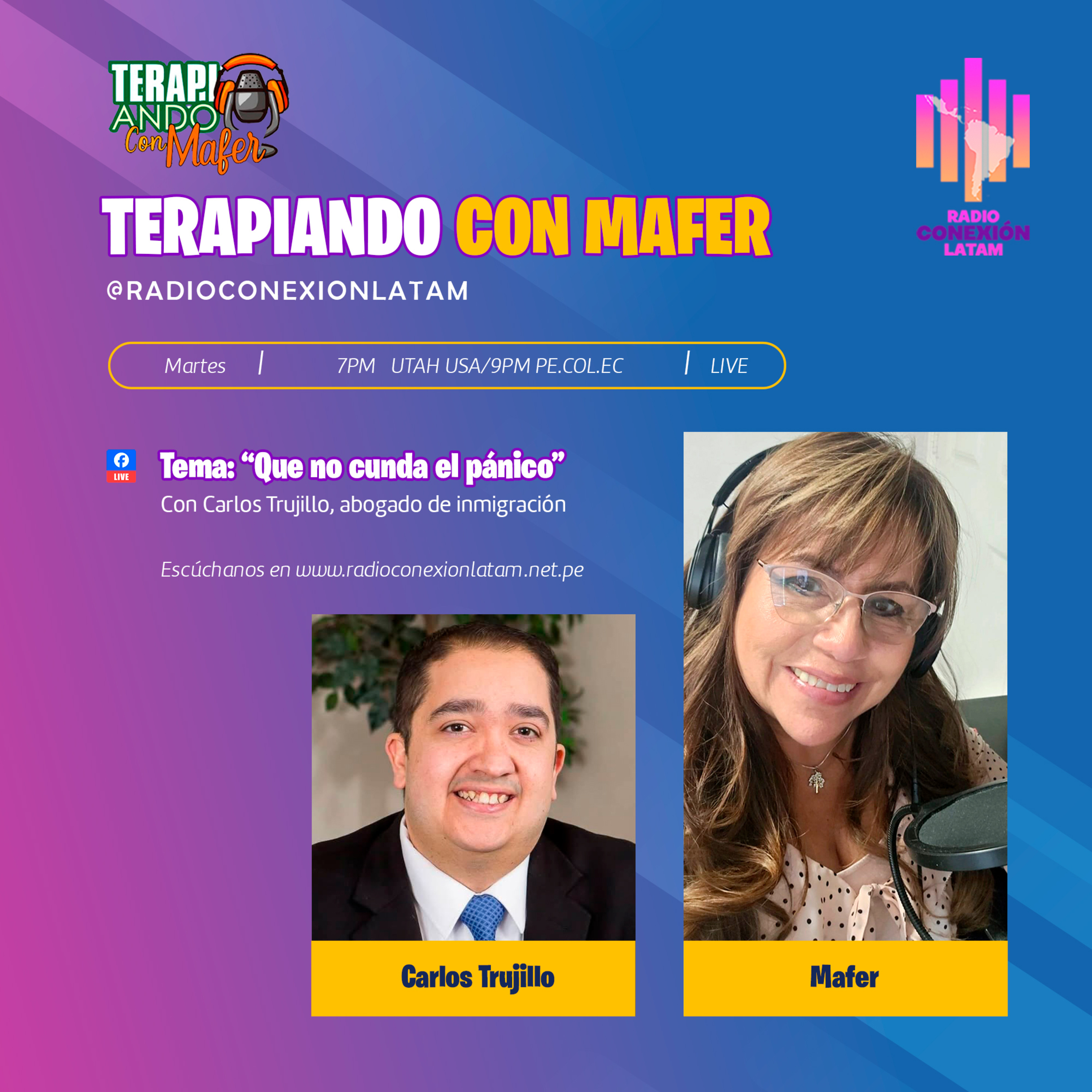 Terapiando con Mafer con el abogado de inmigración Carlos Trujillo episode artwork