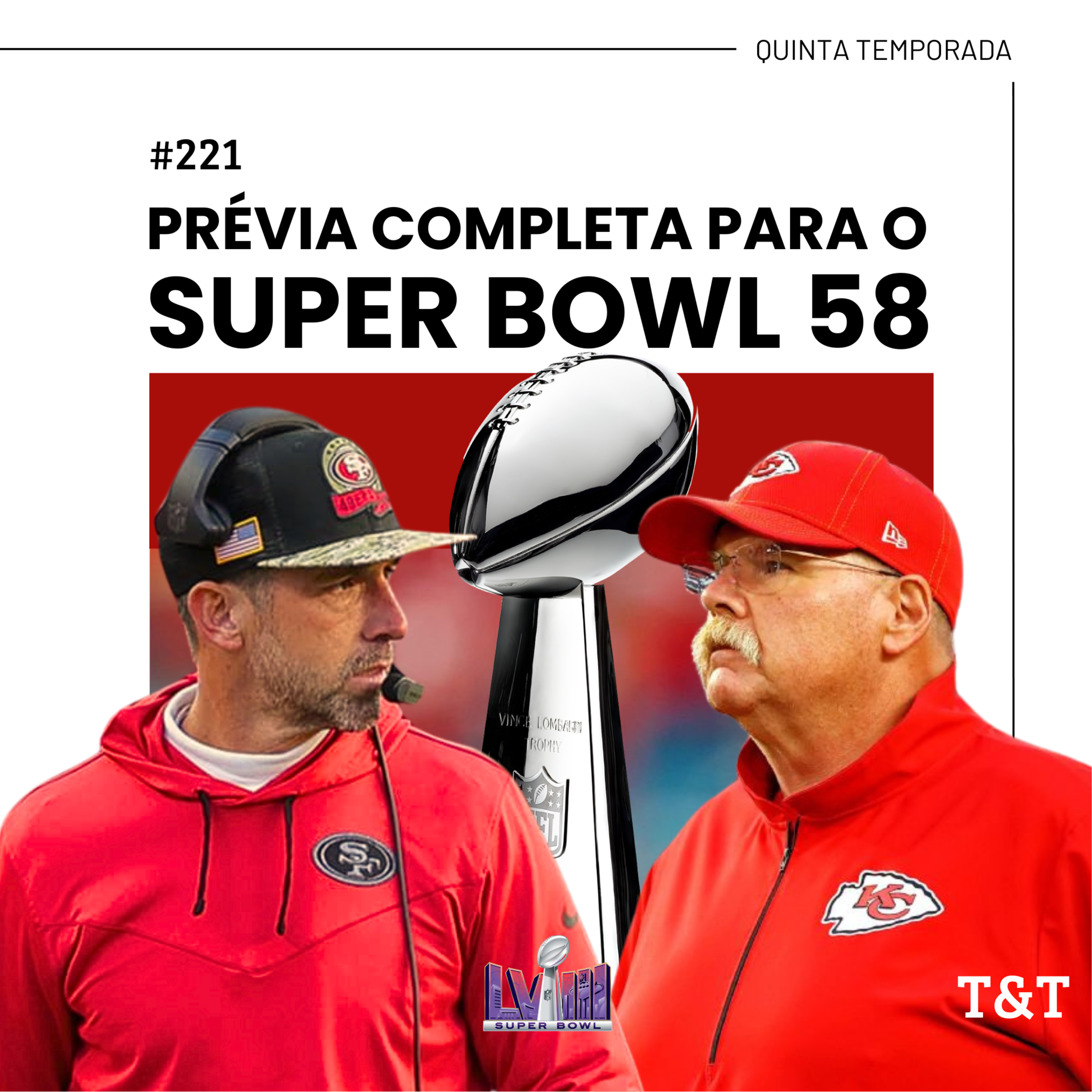 T&T NFL #221: PRÉVIA COMPLETA DO SUPER BOWL 58 episode artwork